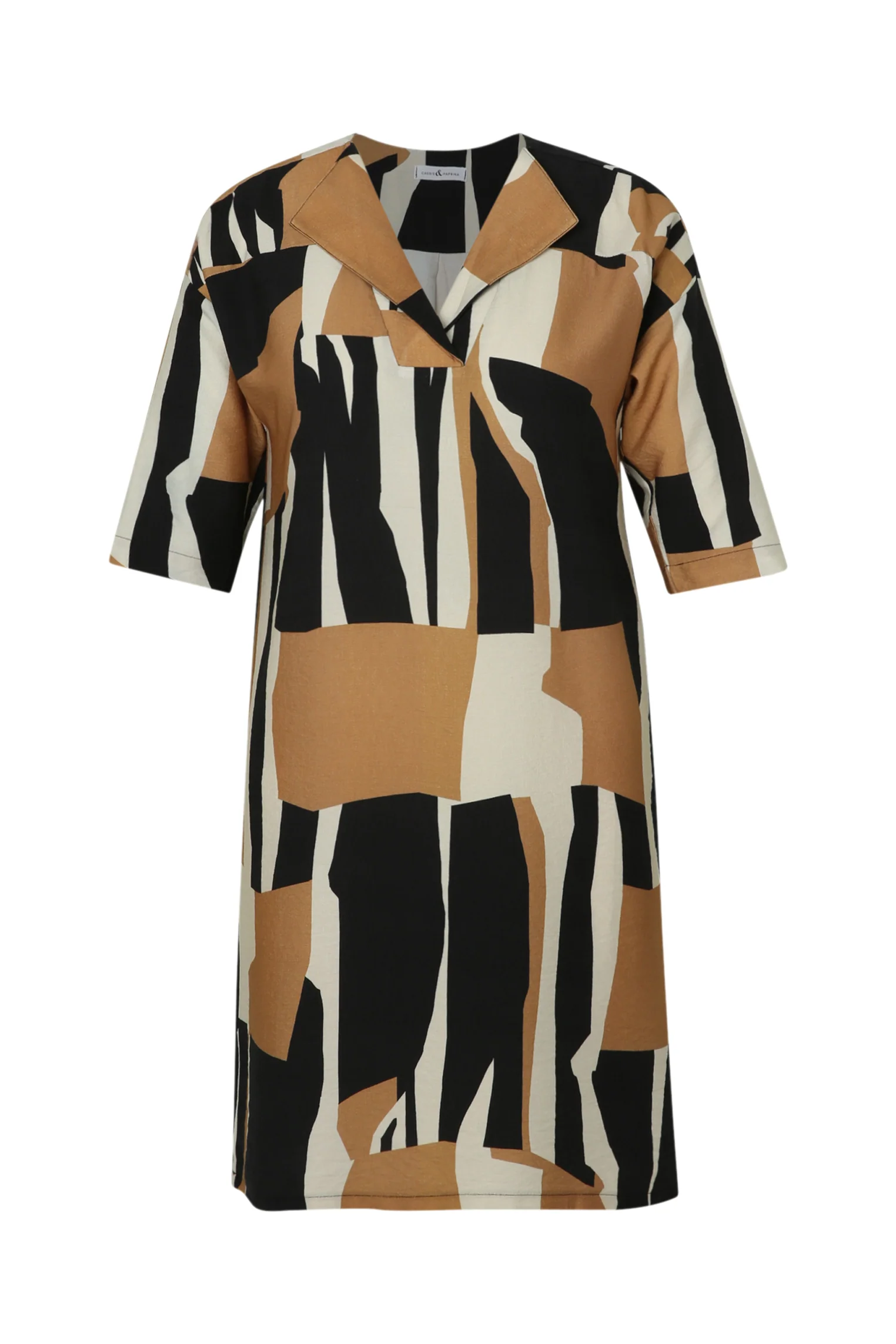 Robe en viscose imprimé graphique - Image 10