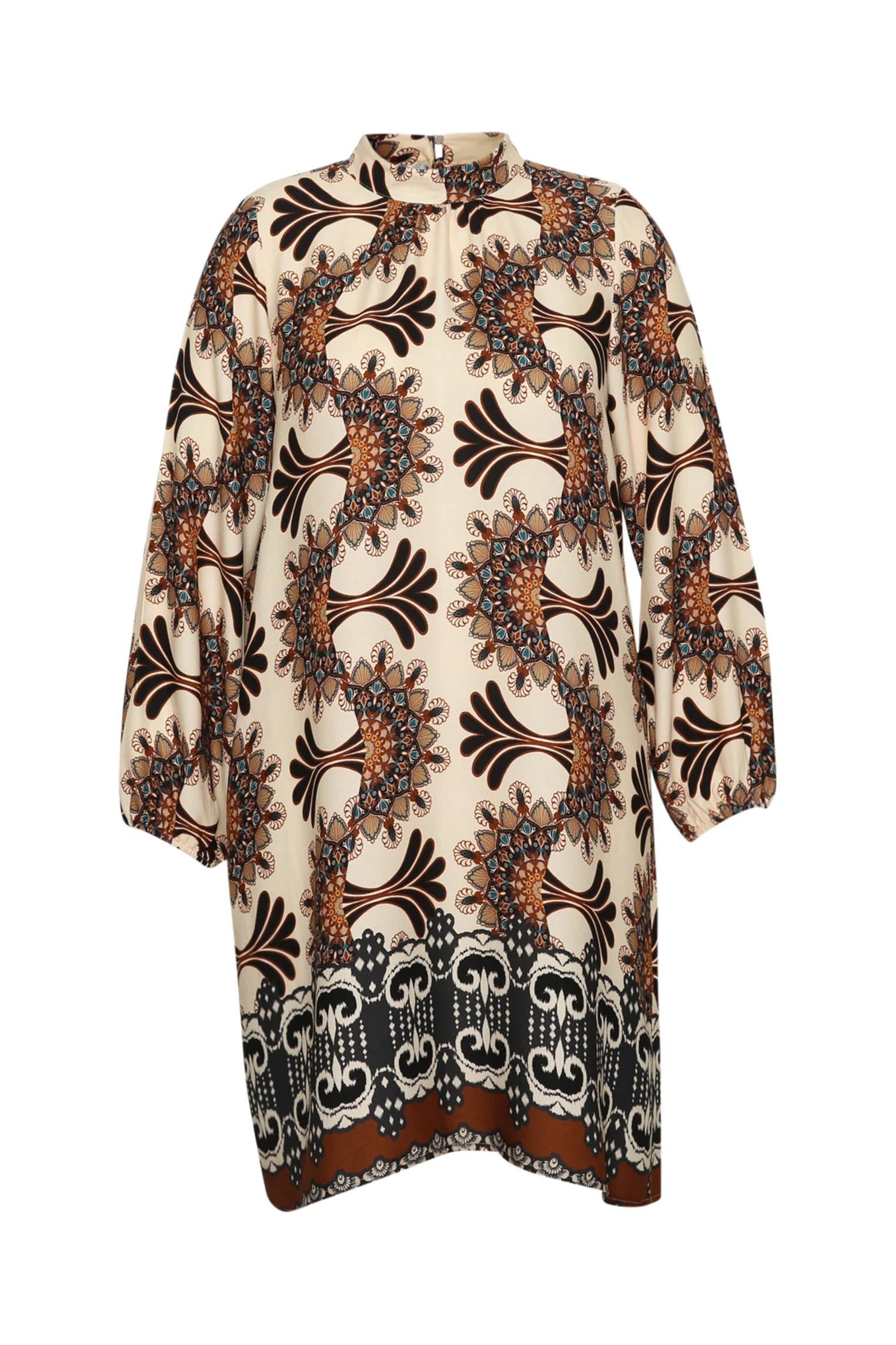 Robe en viscose imprimé graphique - Image 9