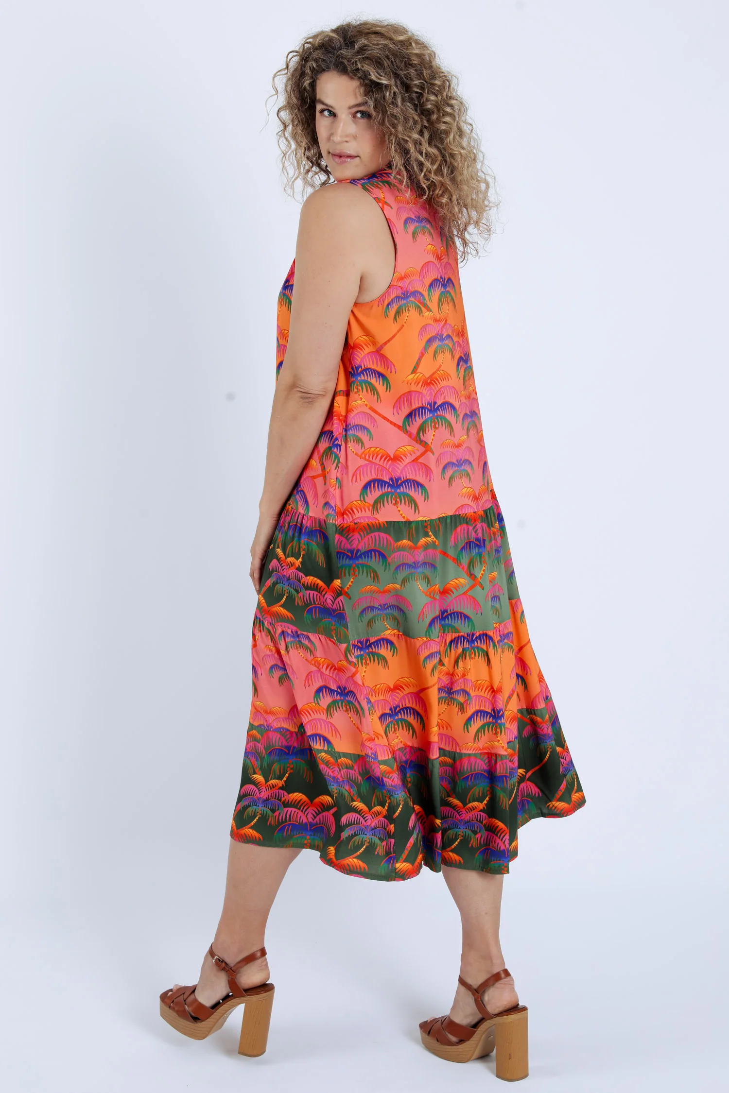 Robe en viscose imprimé palmiers - Image 2