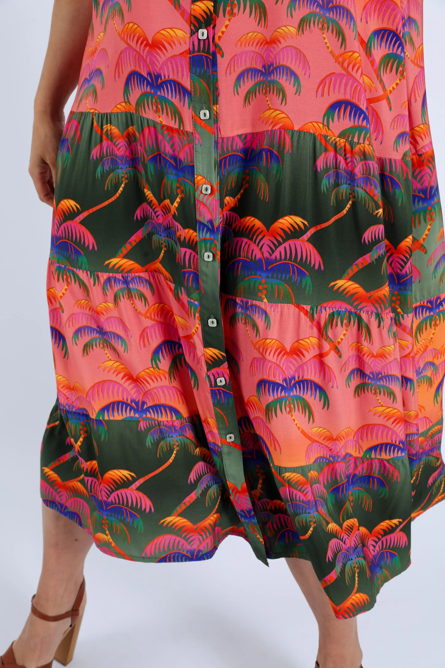 Robe en viscose imprimé palmiers - Image 3