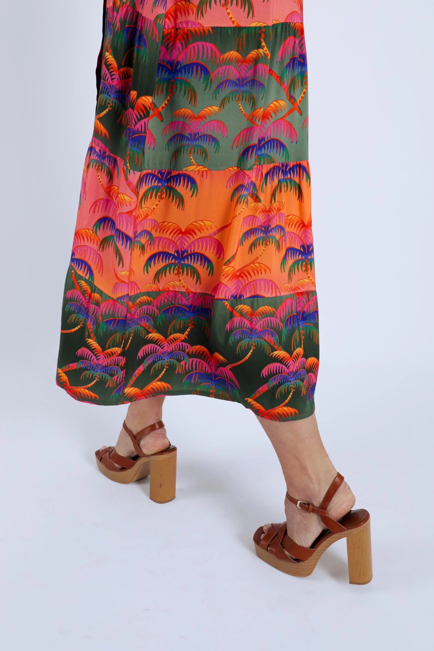 Robe en viscose imprimé palmiers - Image 4