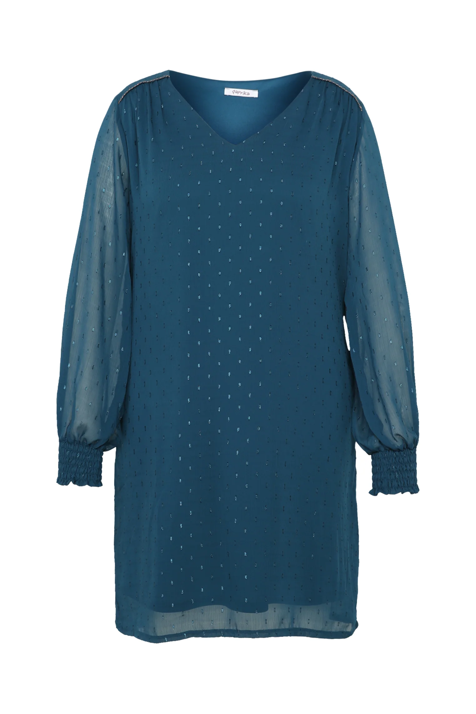 Robe en voile avec plumetis - Image 9