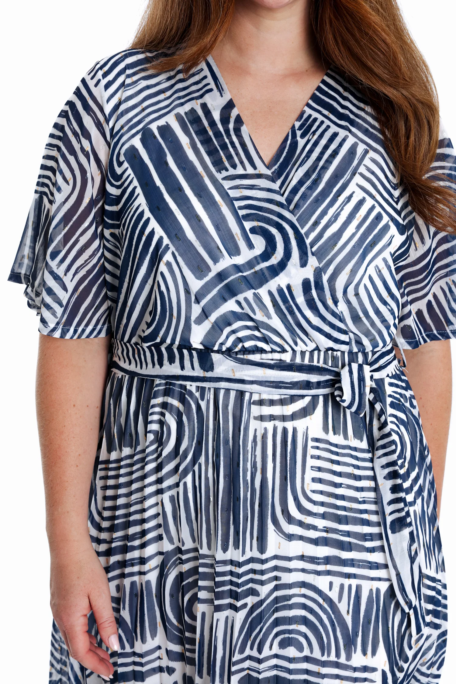 Robe en voile imprimé fleurs floues - Image 2
