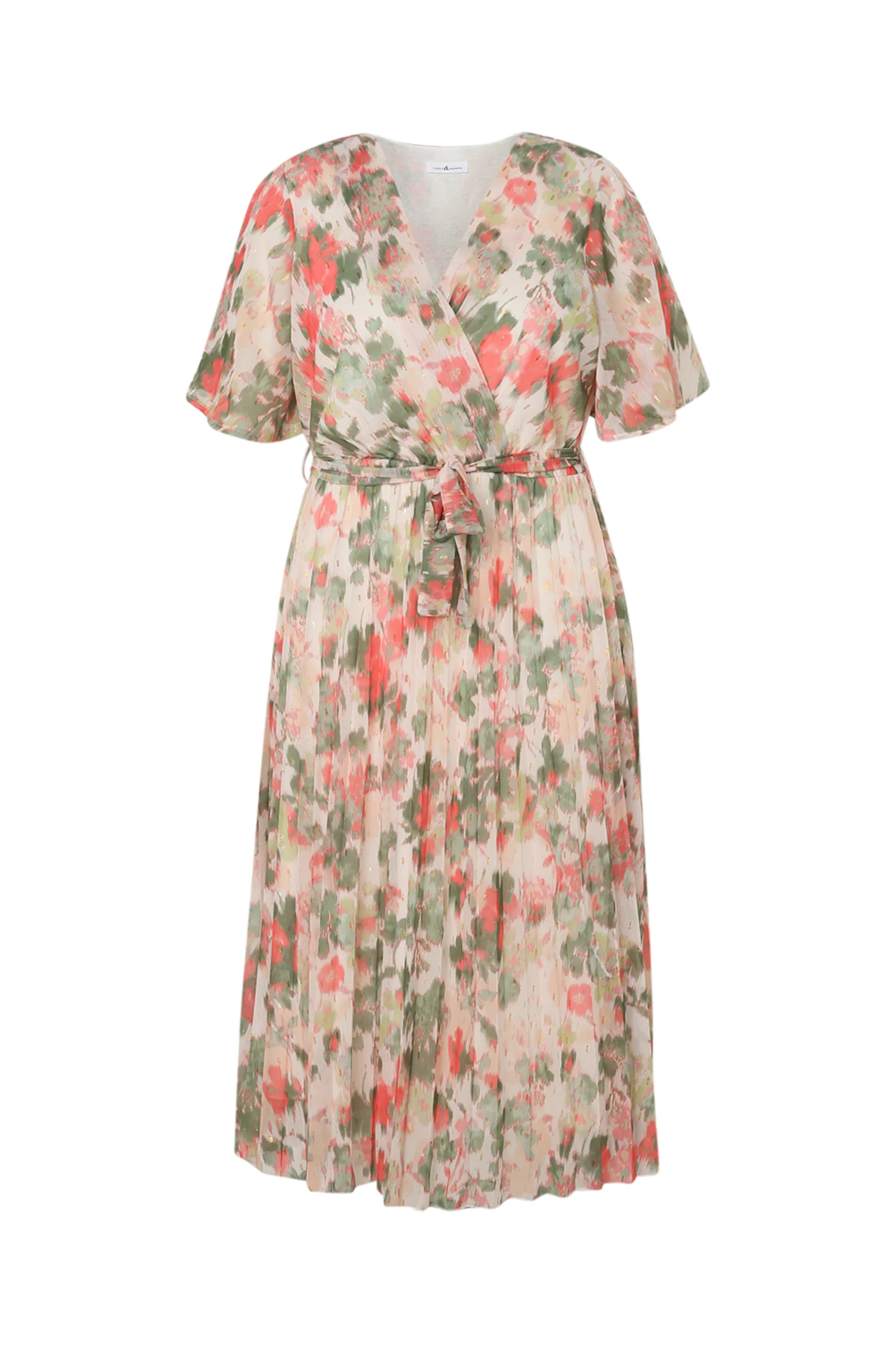 Robe en voile imprimé floral avec lurex - Image 10