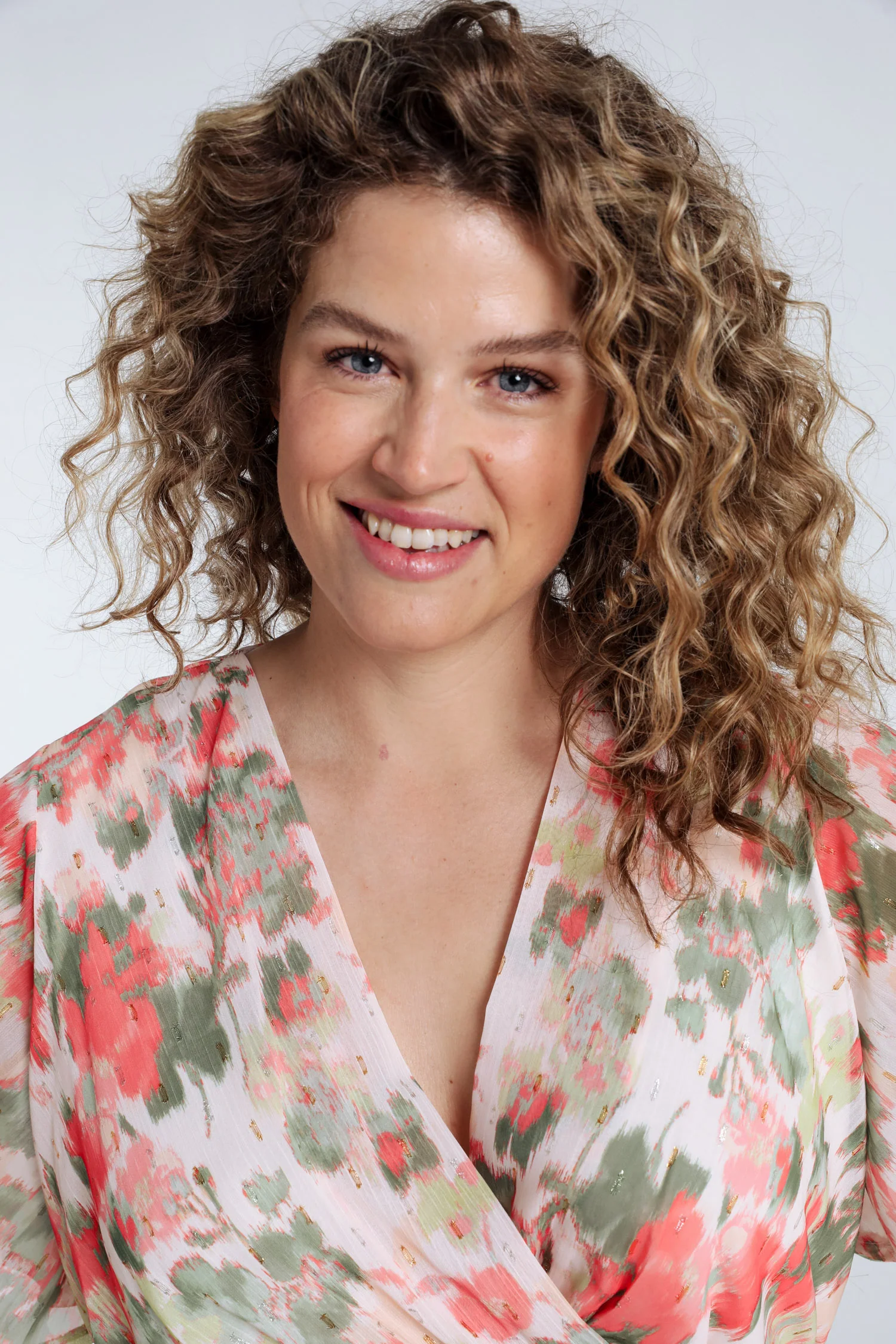 Robe en voile imprimé floral avec lurex - Image 3