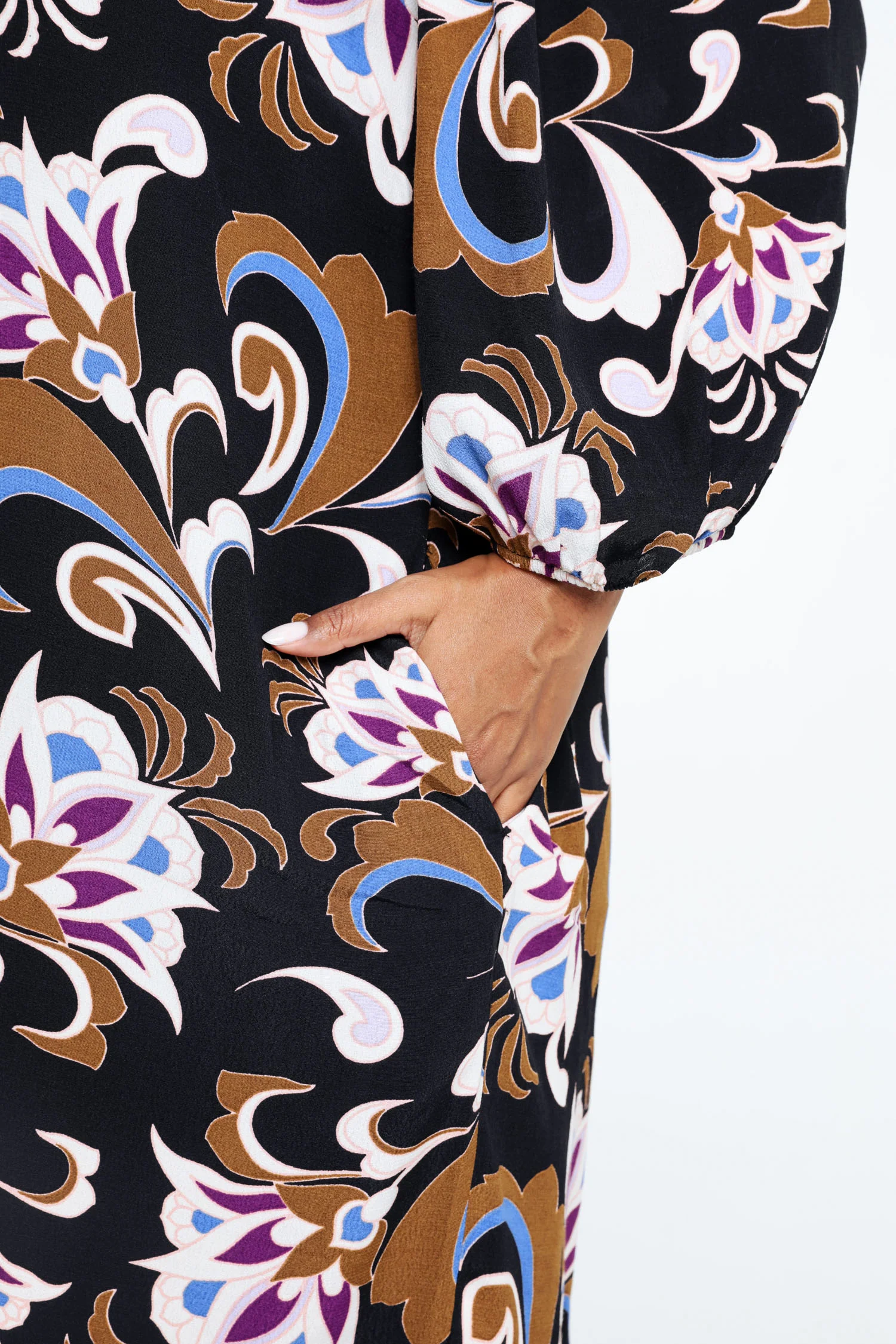 Robe house en viscose imprimé floral - Image 4