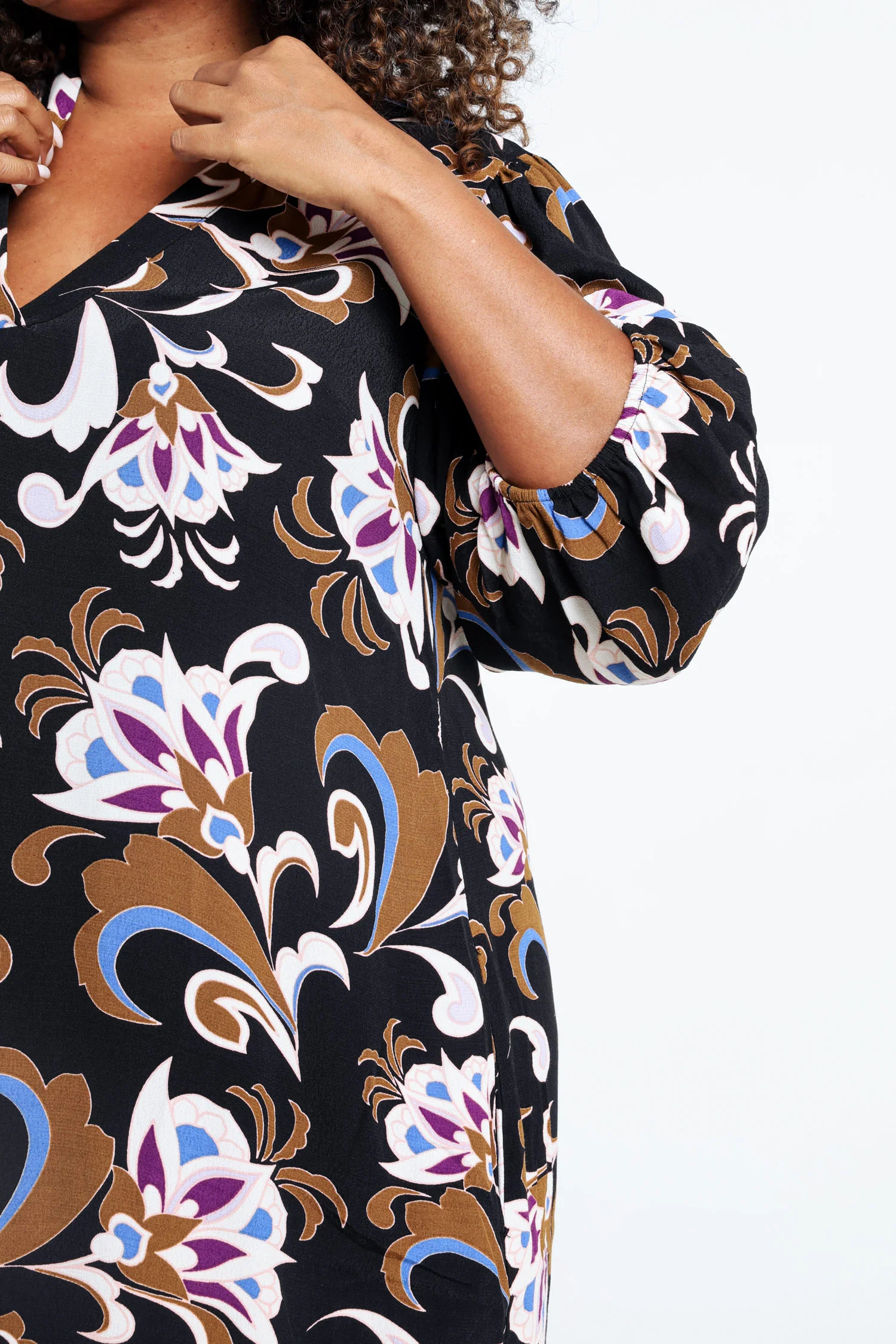 Robe house en viscose imprimé floral - Image 6