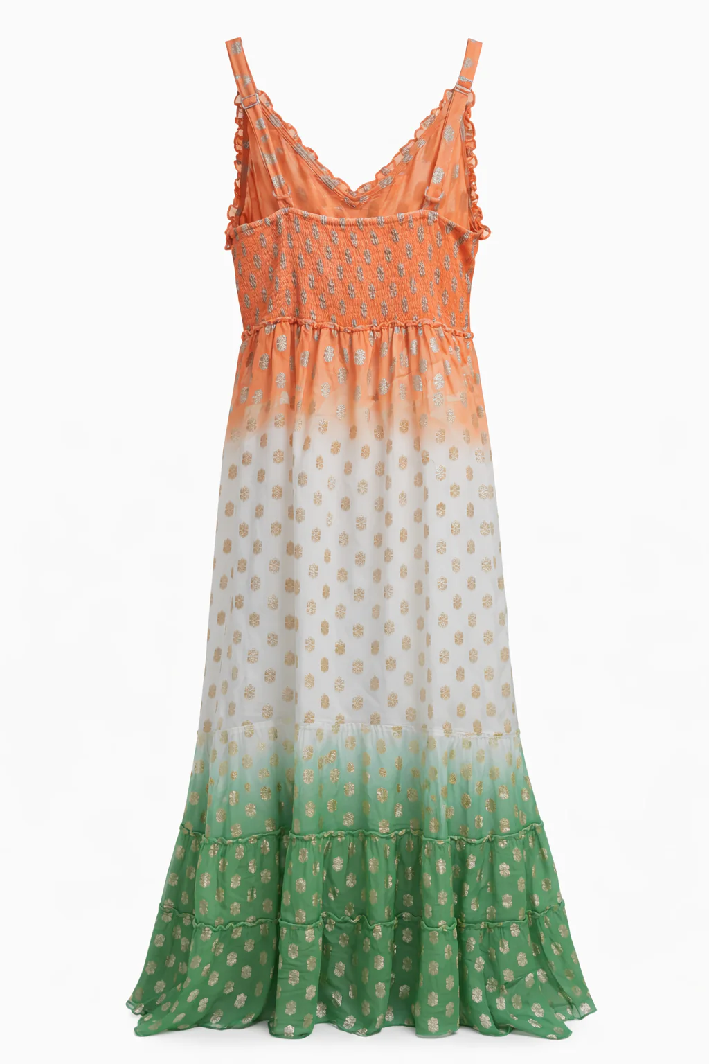 Robe longue dégradé de couleur et foil - Image 2
