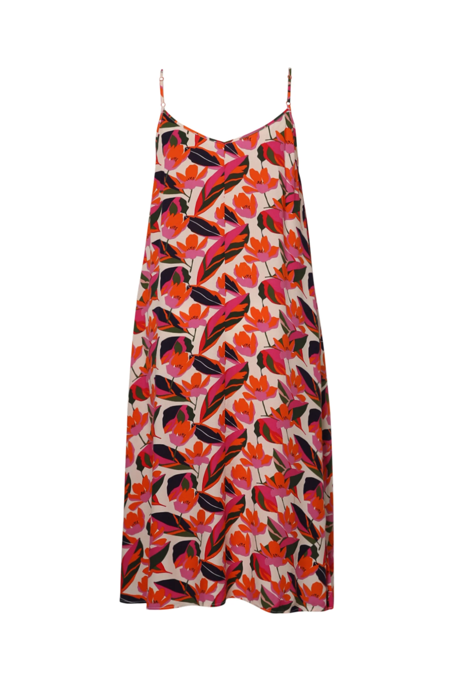 Robe longue en viscose fines bretelles imprimé floral - Image 11