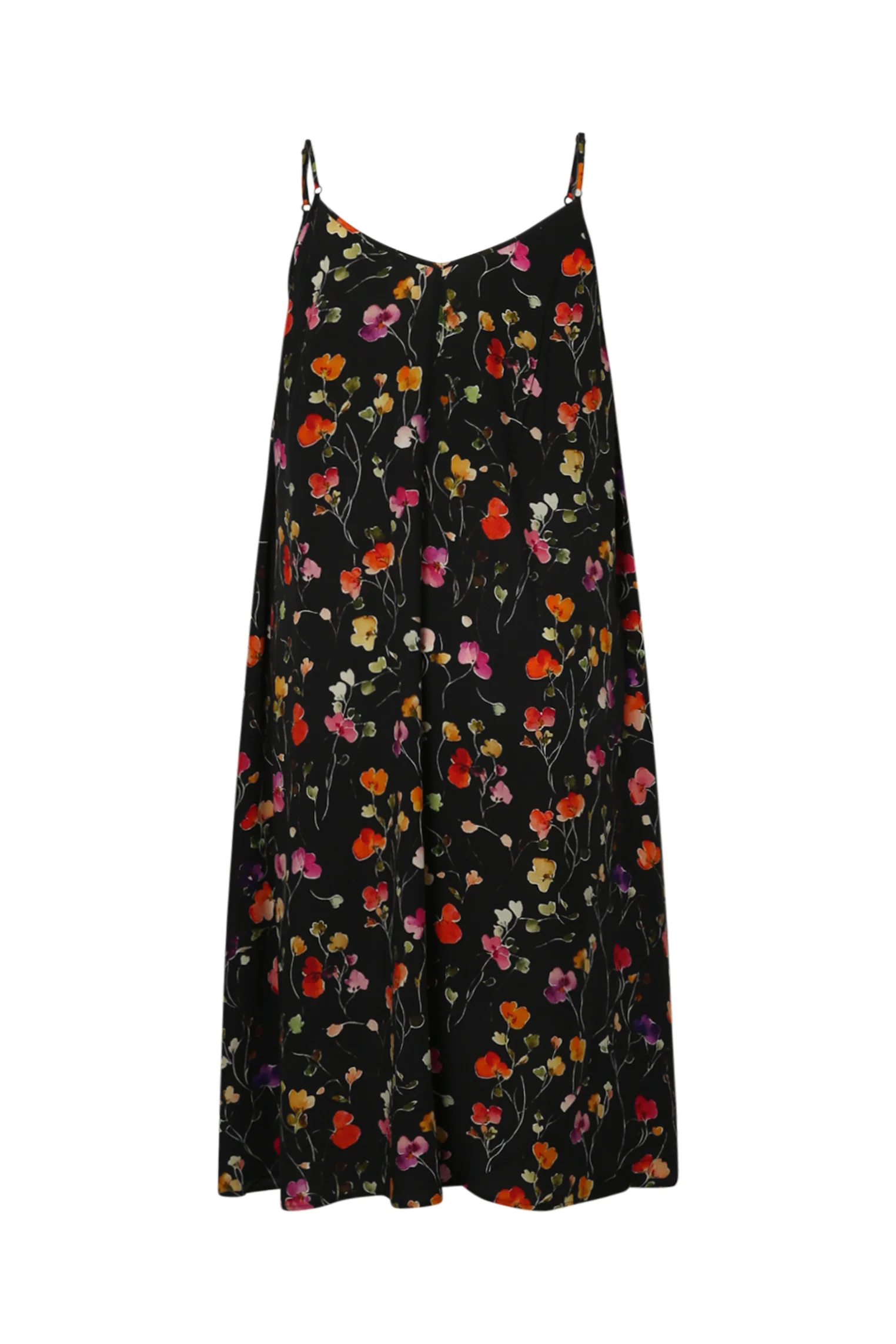 Robe longue en viscose fines bretelles imprimé floral - Image 22