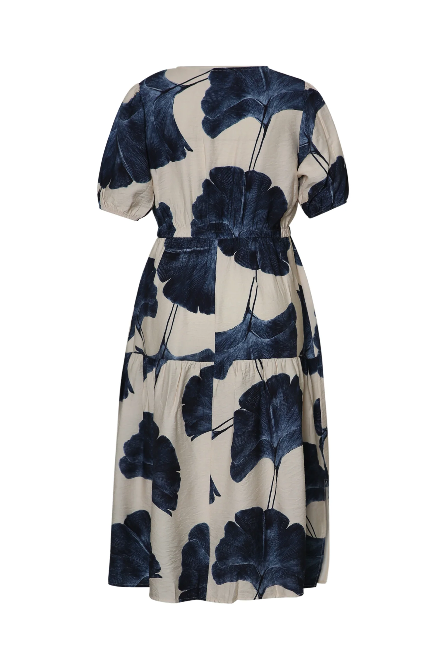 Robe longue en viscose imprimé feuillage - Image 11