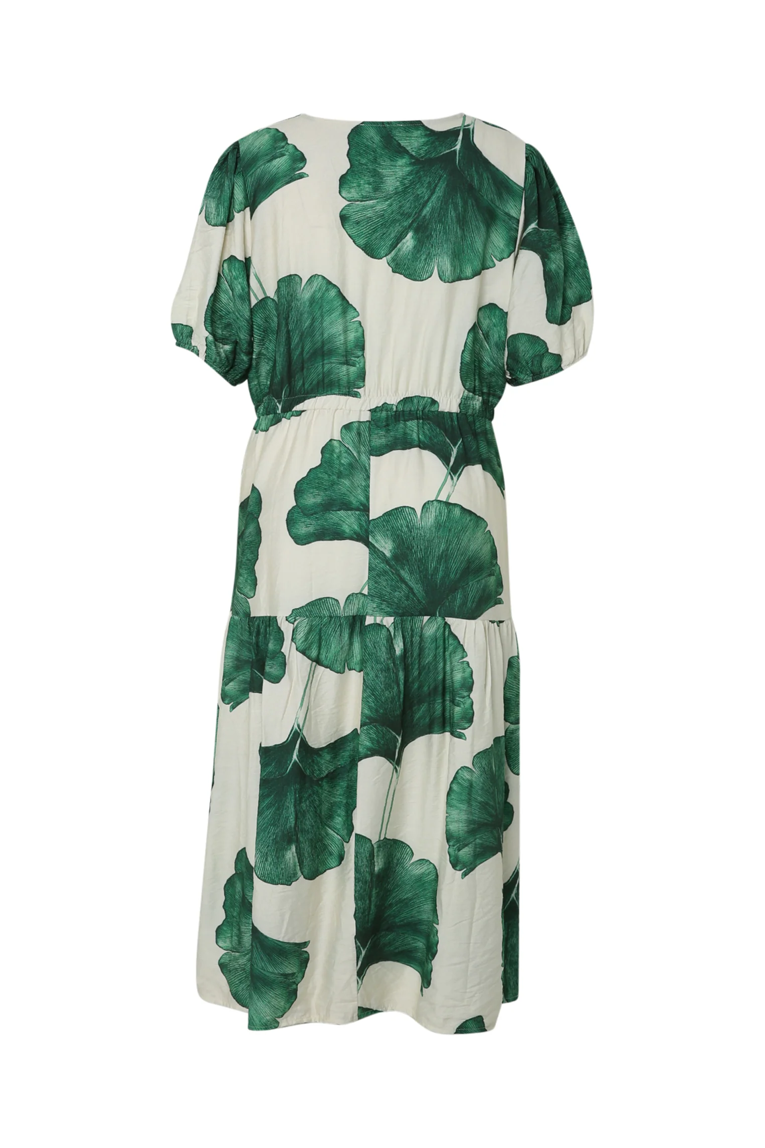 Robe longue en viscose imprimé feuillage - Image 22