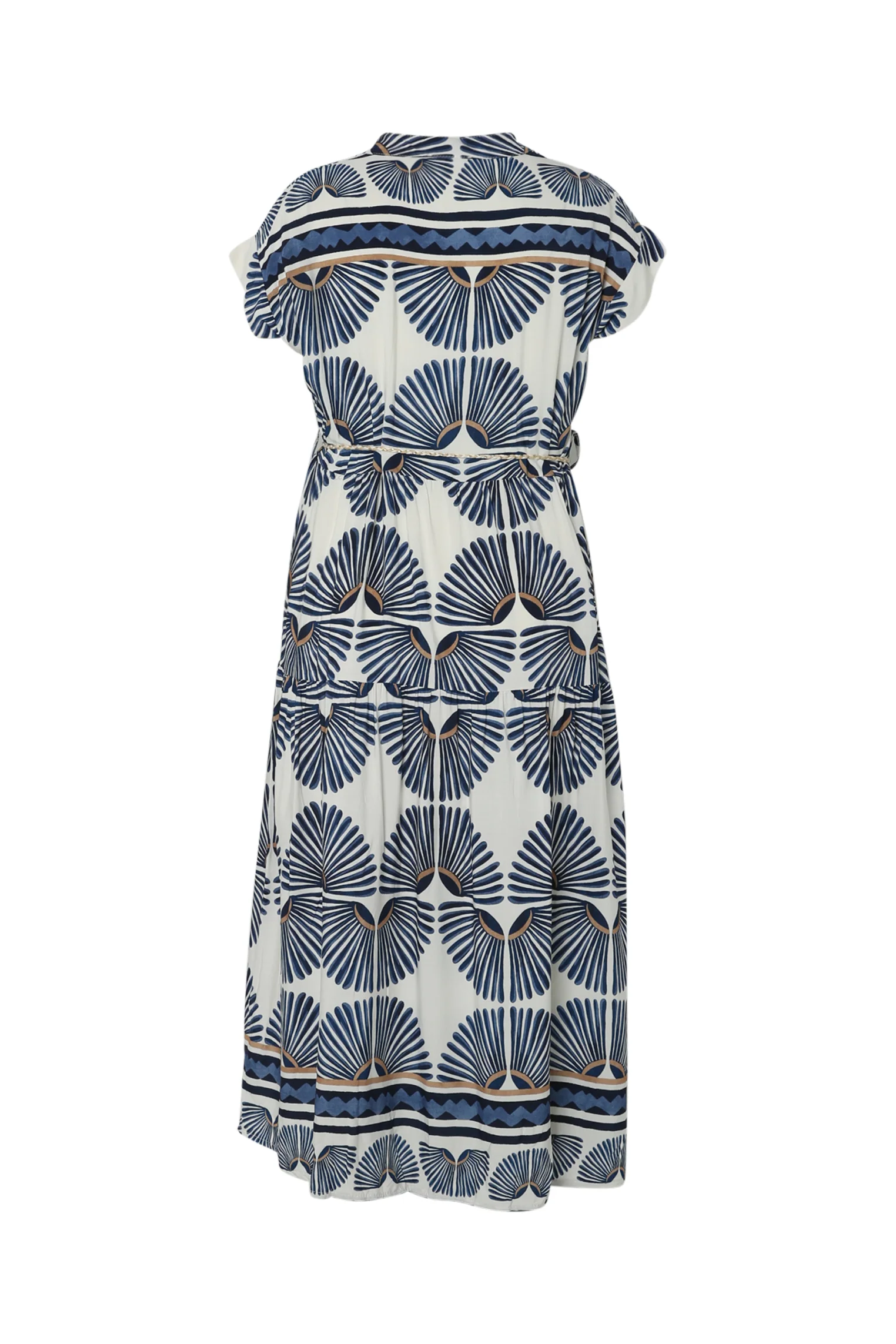Robe longue en viscose imprimé feuillage - Image 11