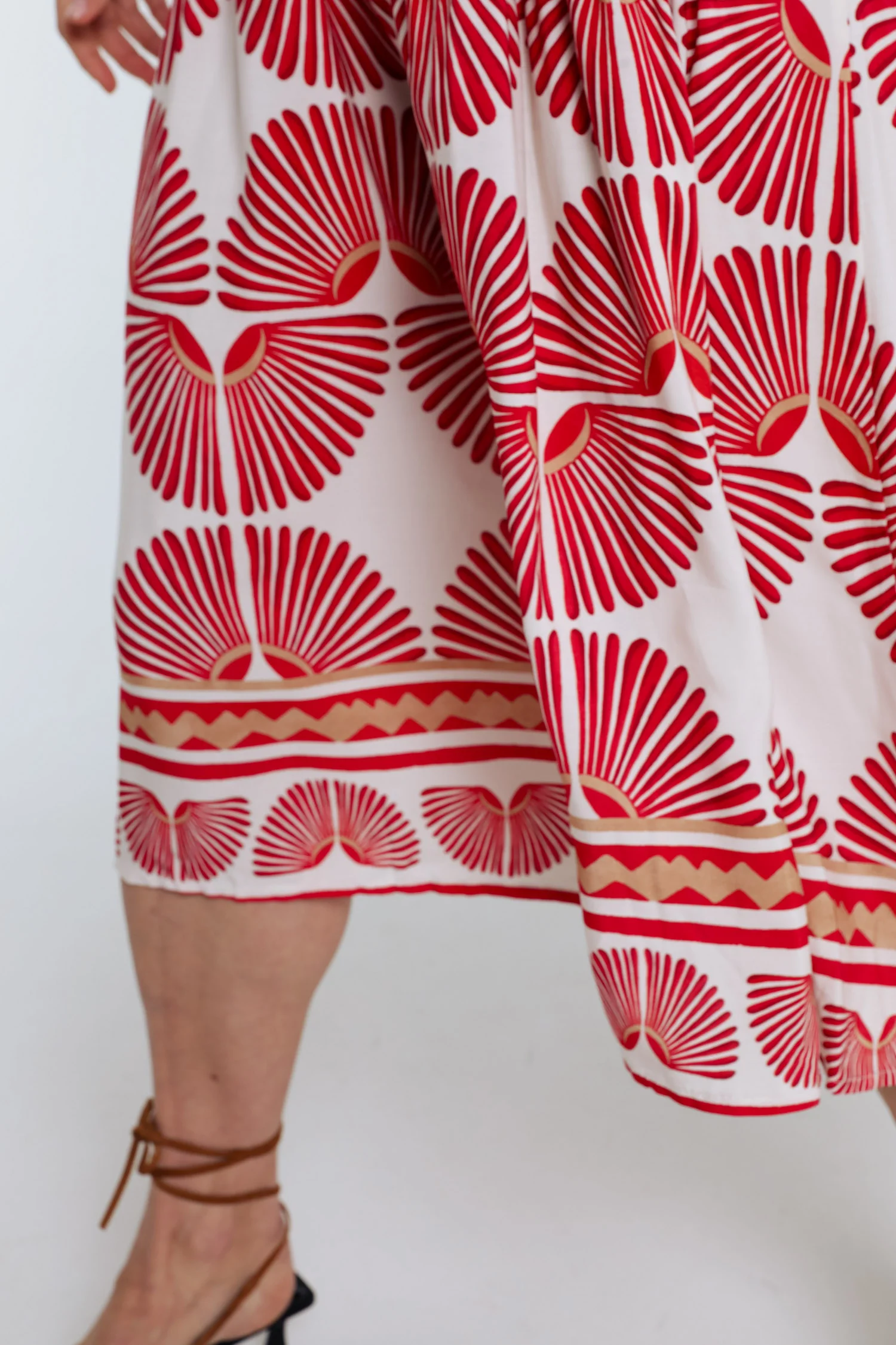 Robe longue en viscose imprimé feuillage - Image 16