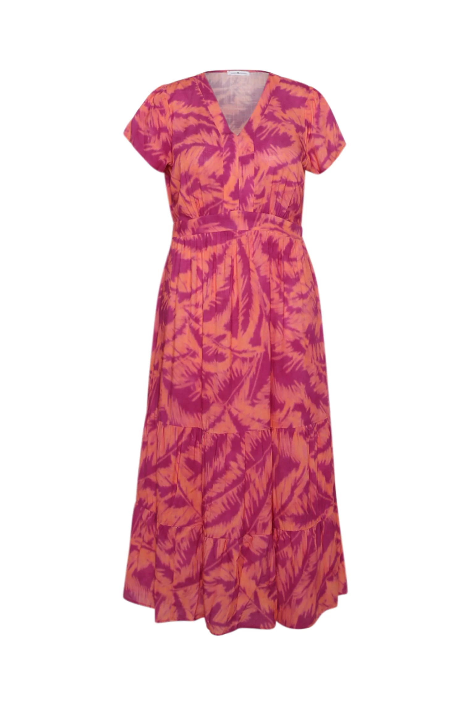 Robe longue en viscose imprimé feuillage - Image 10