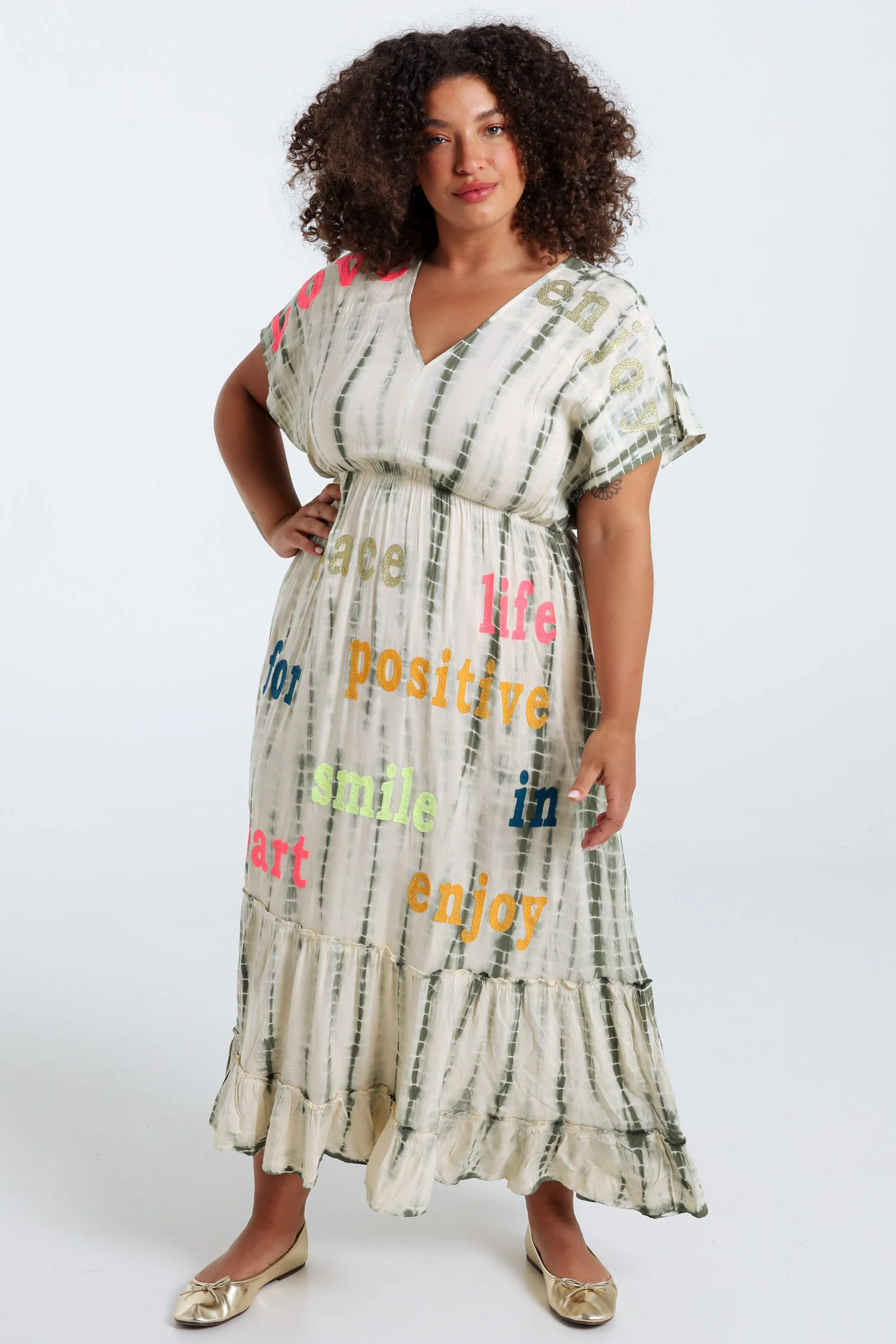 Robe longue en viscose imprimé tie&dye - Image 7