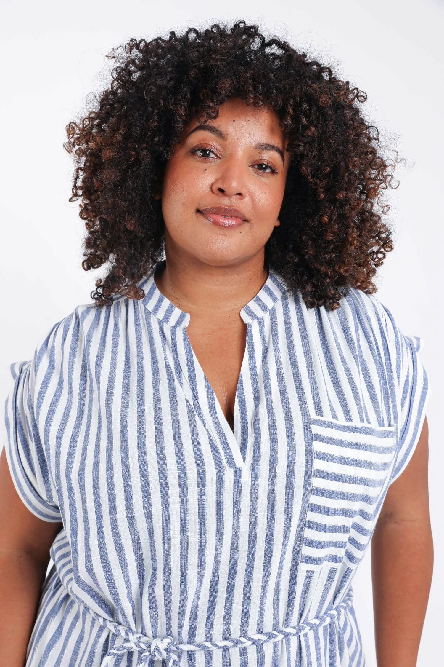 Robe longue en viscose rayée - Image 3