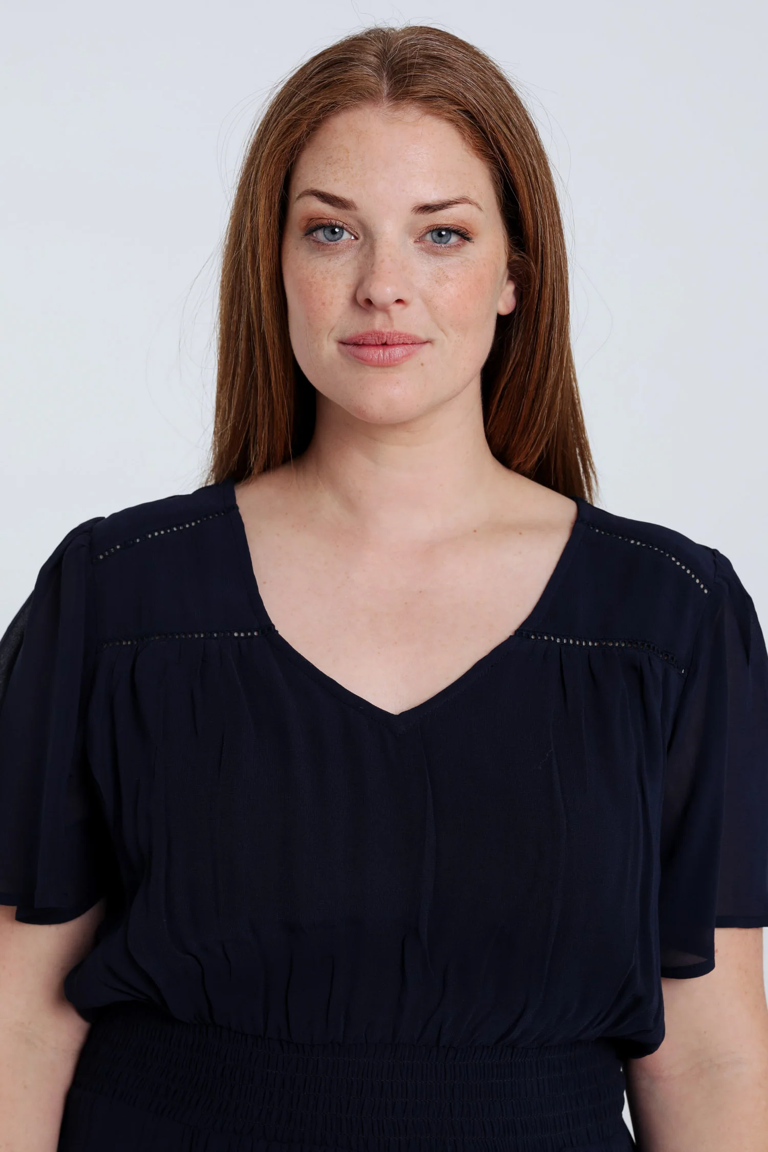 Robe longue en viscose unie - Image 3