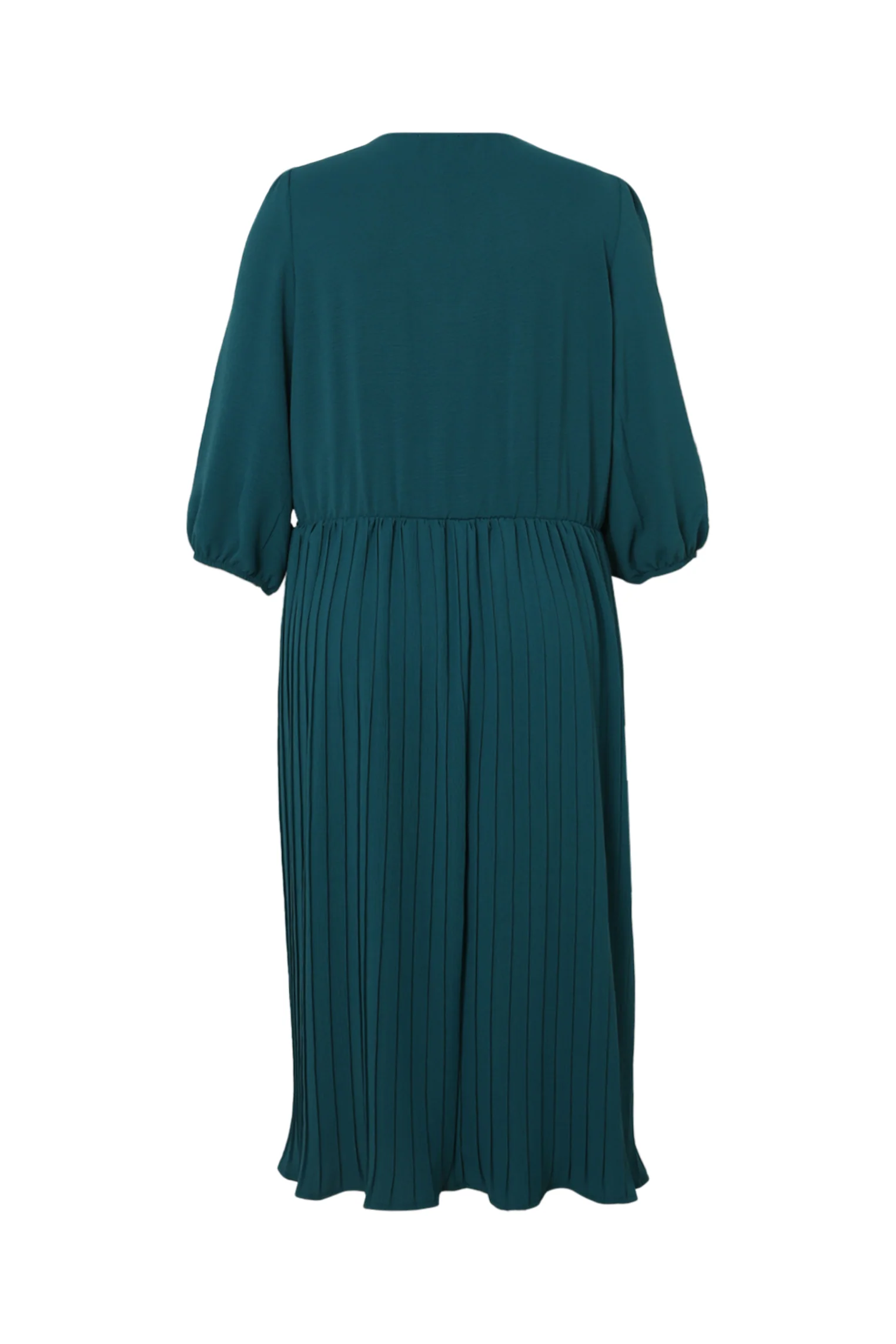 Robe longue unie bas plissé - Image 11