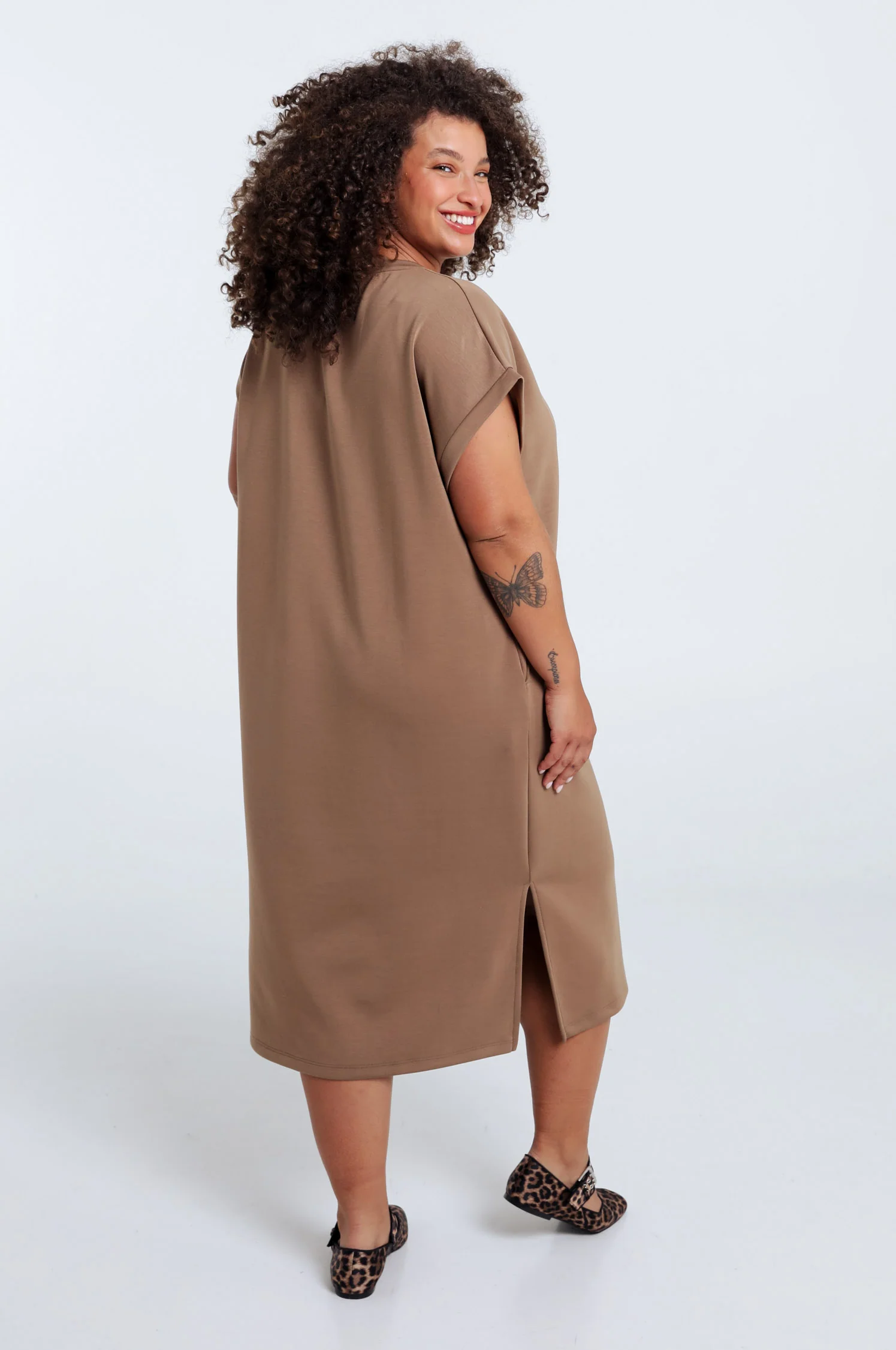 Robe longue unie en viscose - Image 13