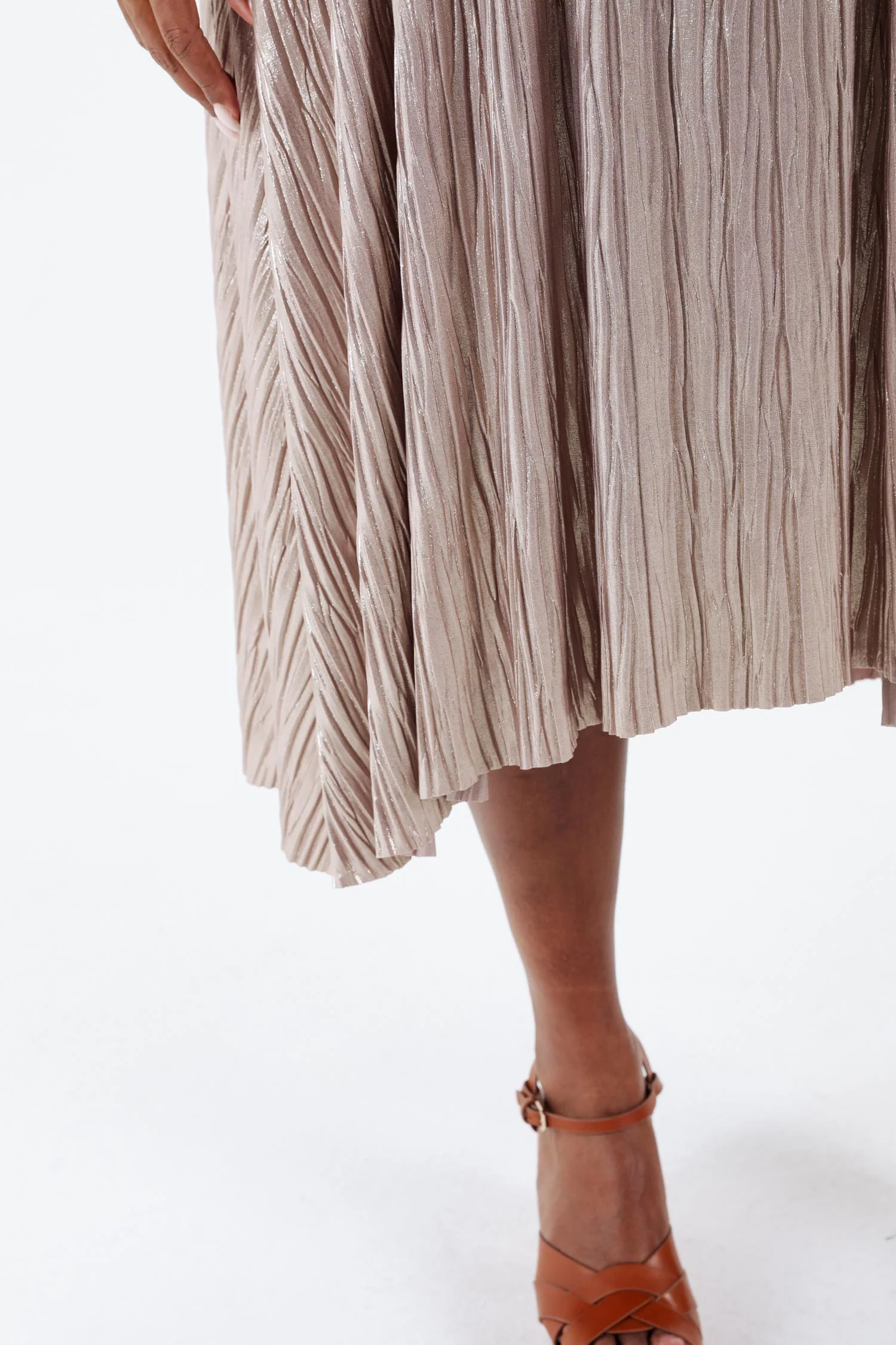 Robe plissée unie - Image 6
