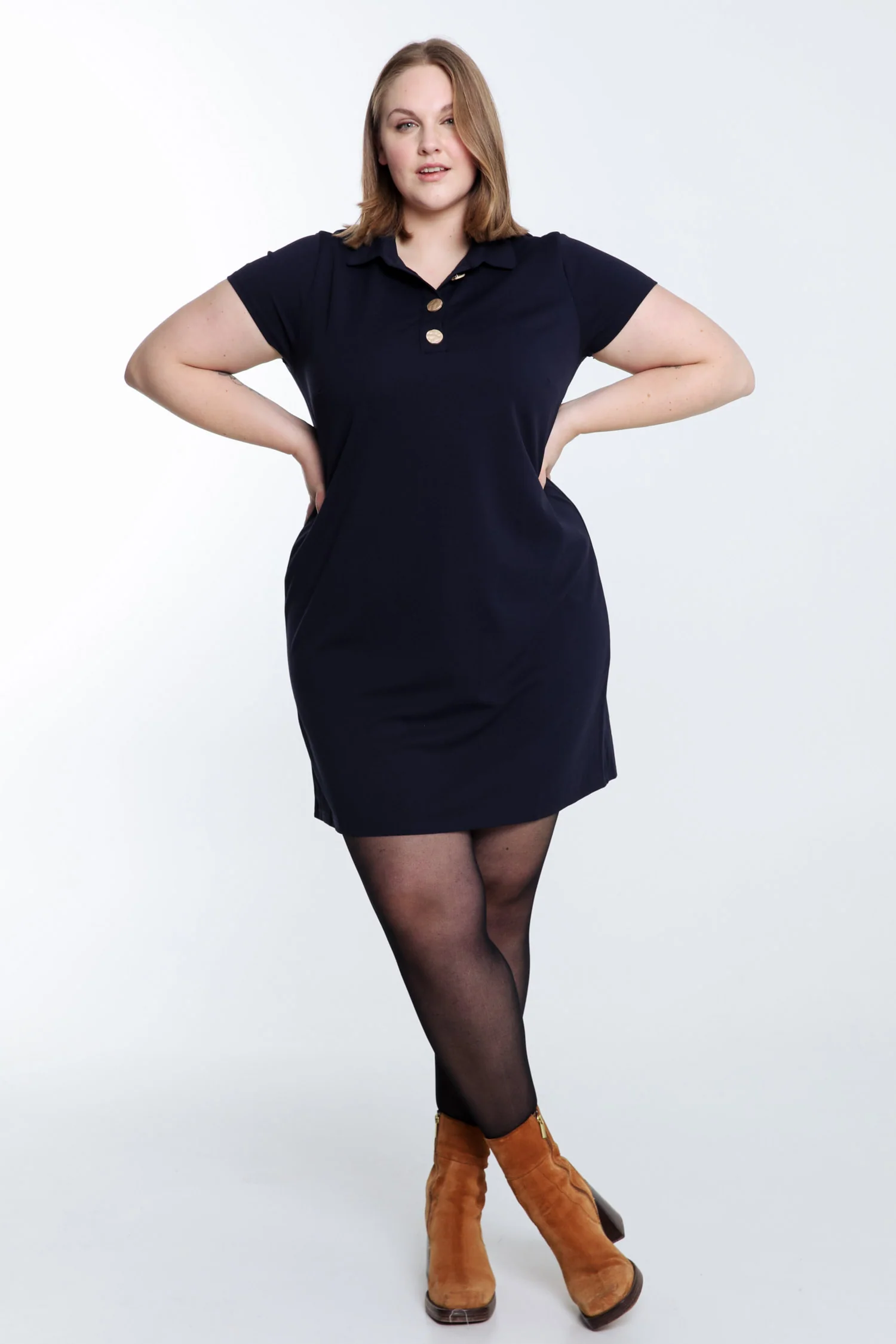 Robe polo unie - Image 8