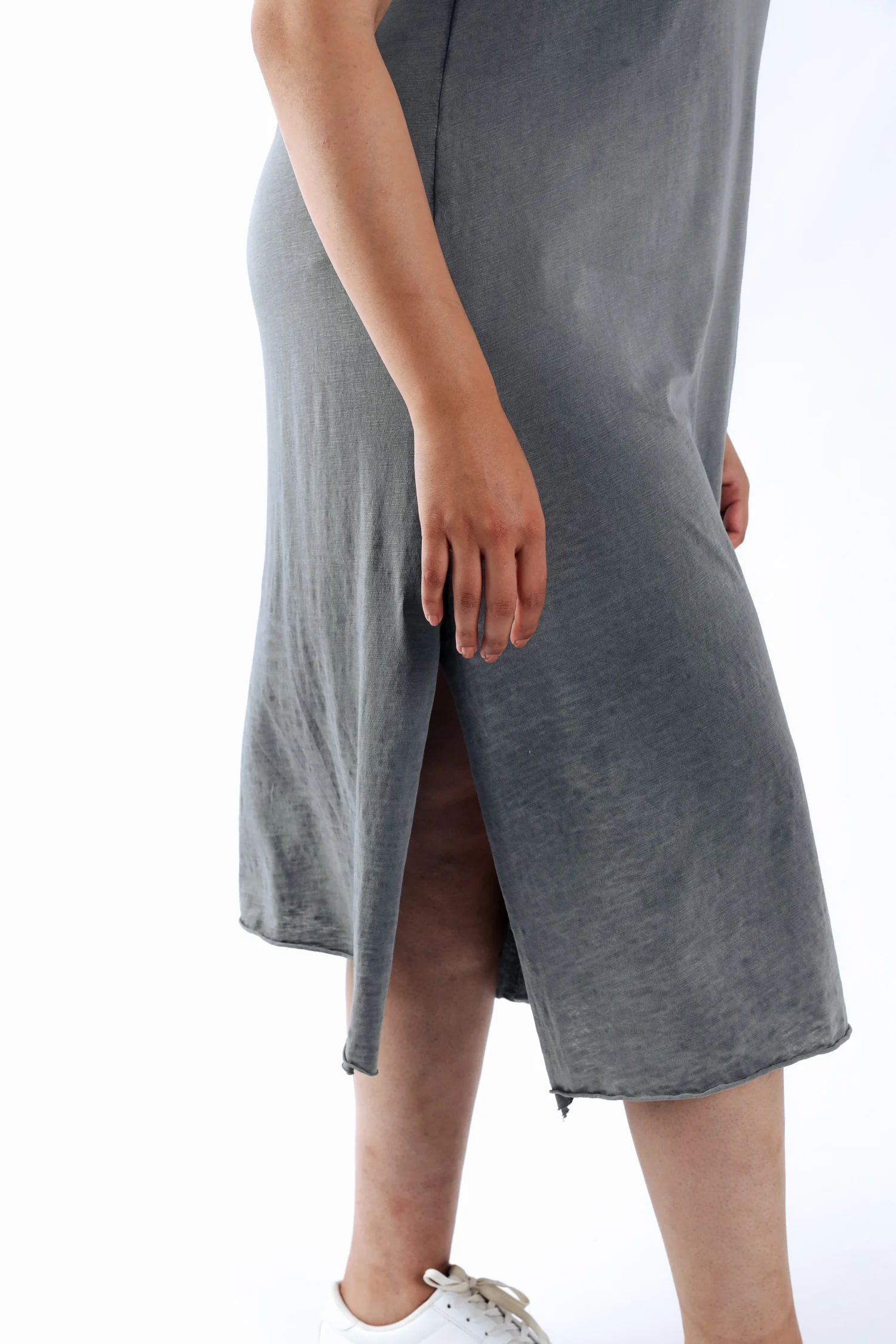 Robe t-shirt en coton unie - Image 4