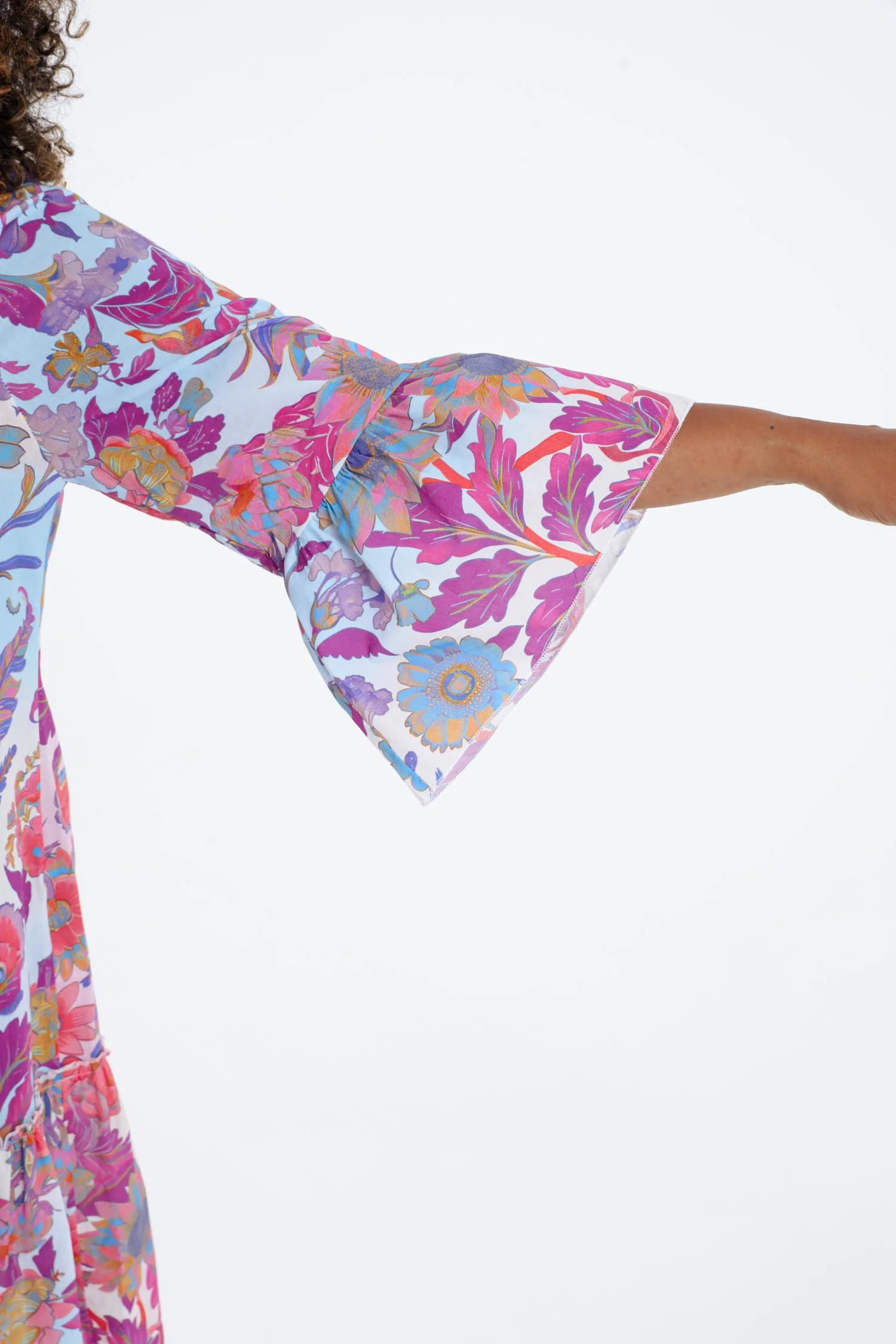 Robe tunique en coton imprimé floral - Image 4