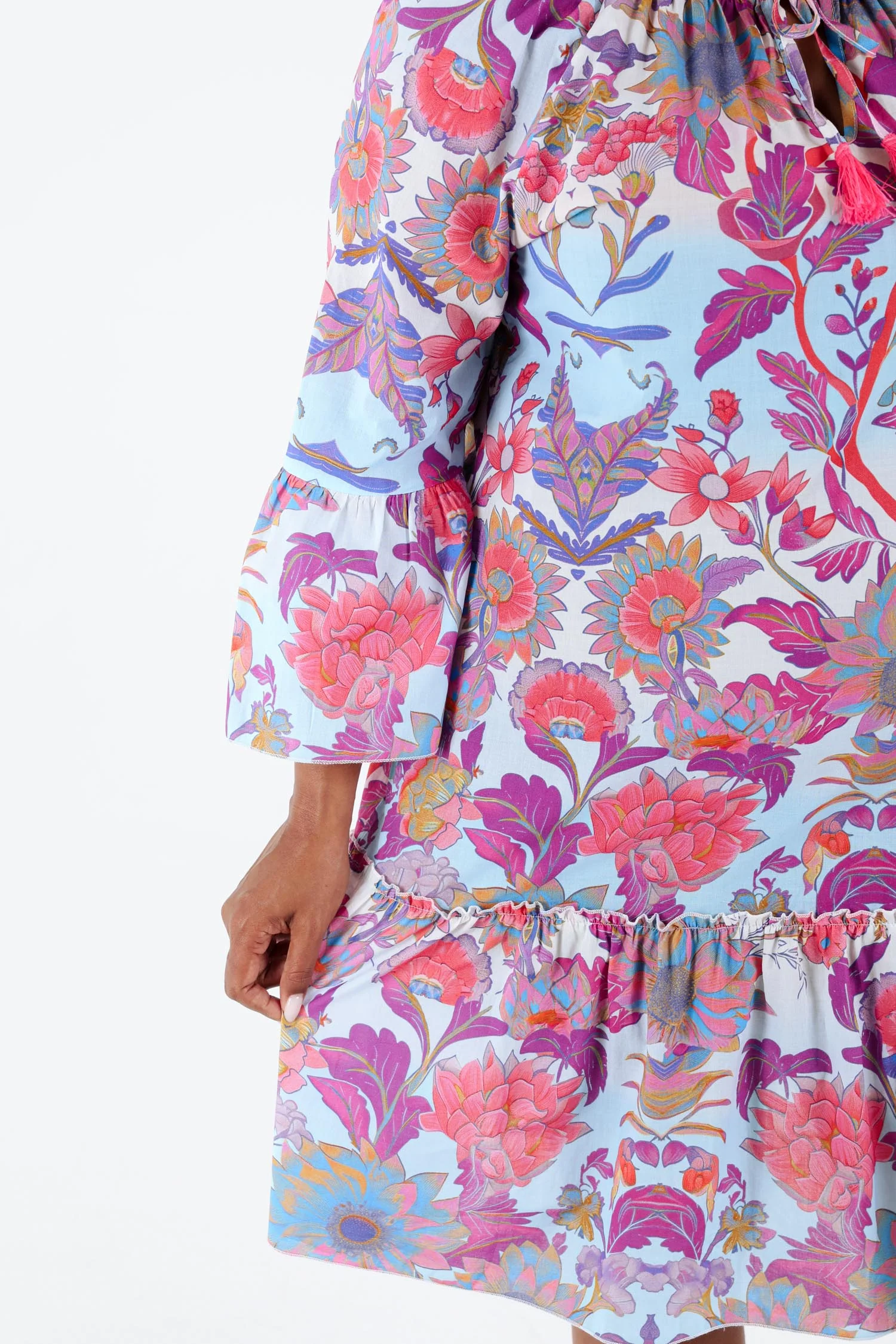 Robe tunique en coton imprimé floral - Image 6