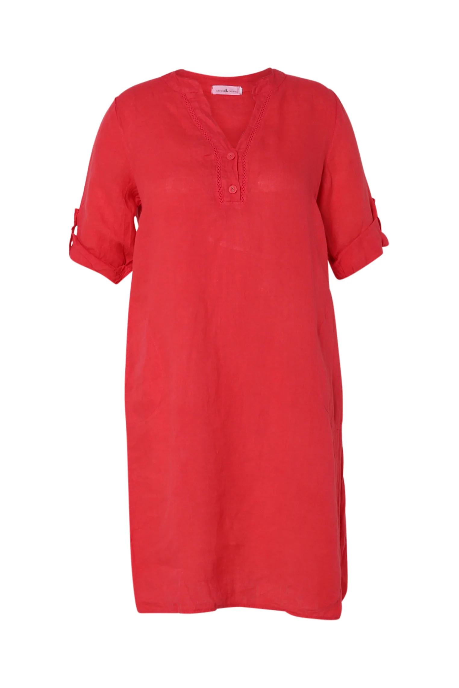 Robe tunique en lin unie - Image 21