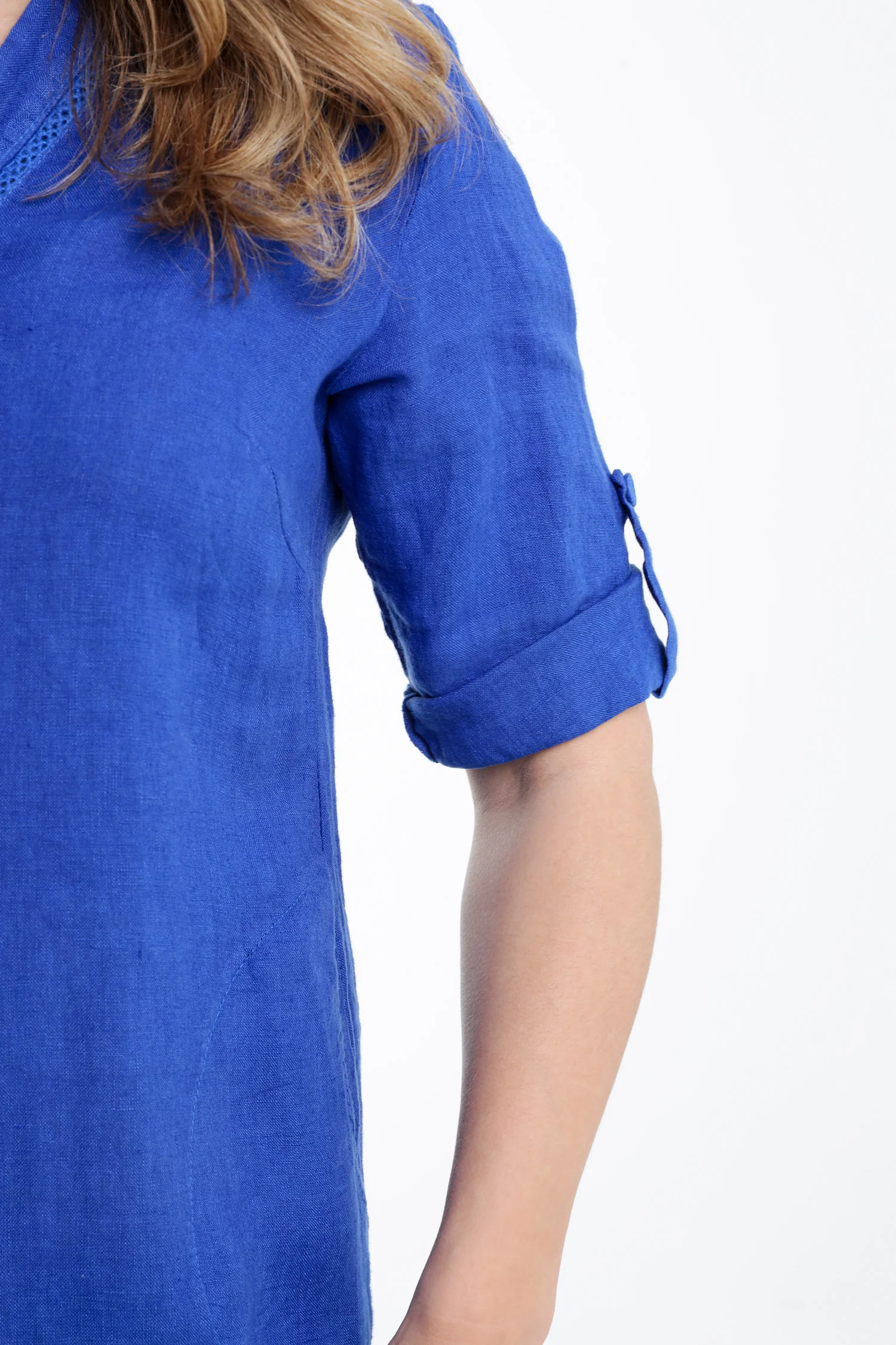 Robe tunique en lin unie - Image 27