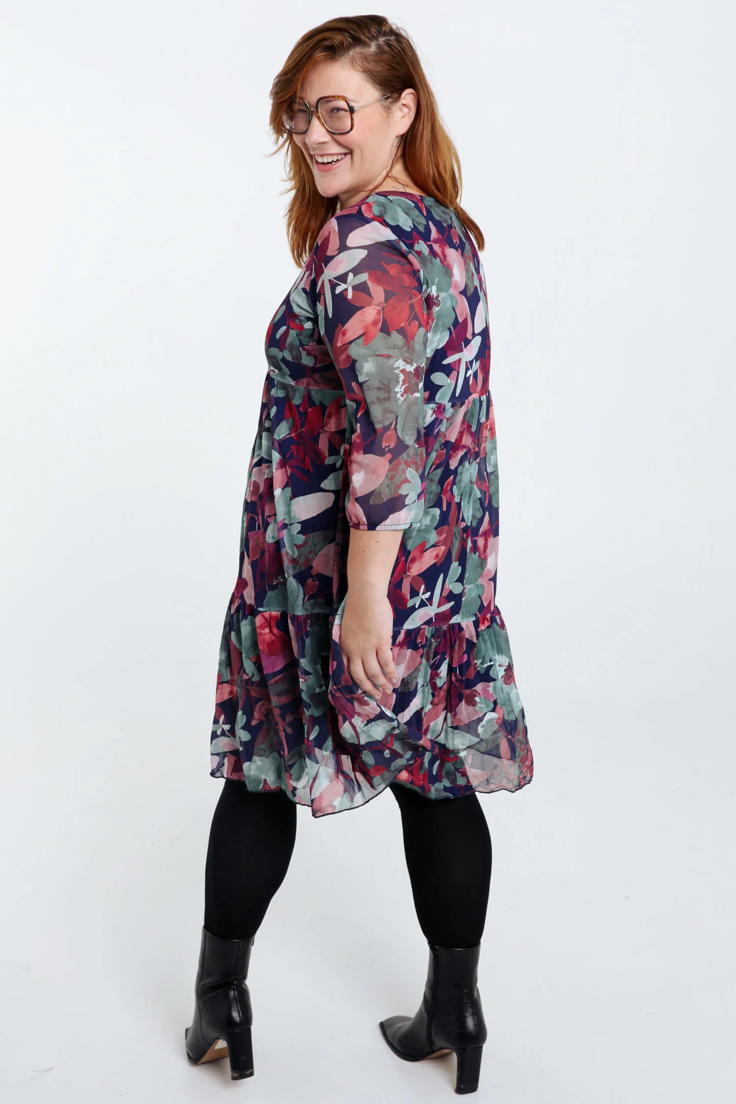 Robe tunique en résille froissée - Image 2