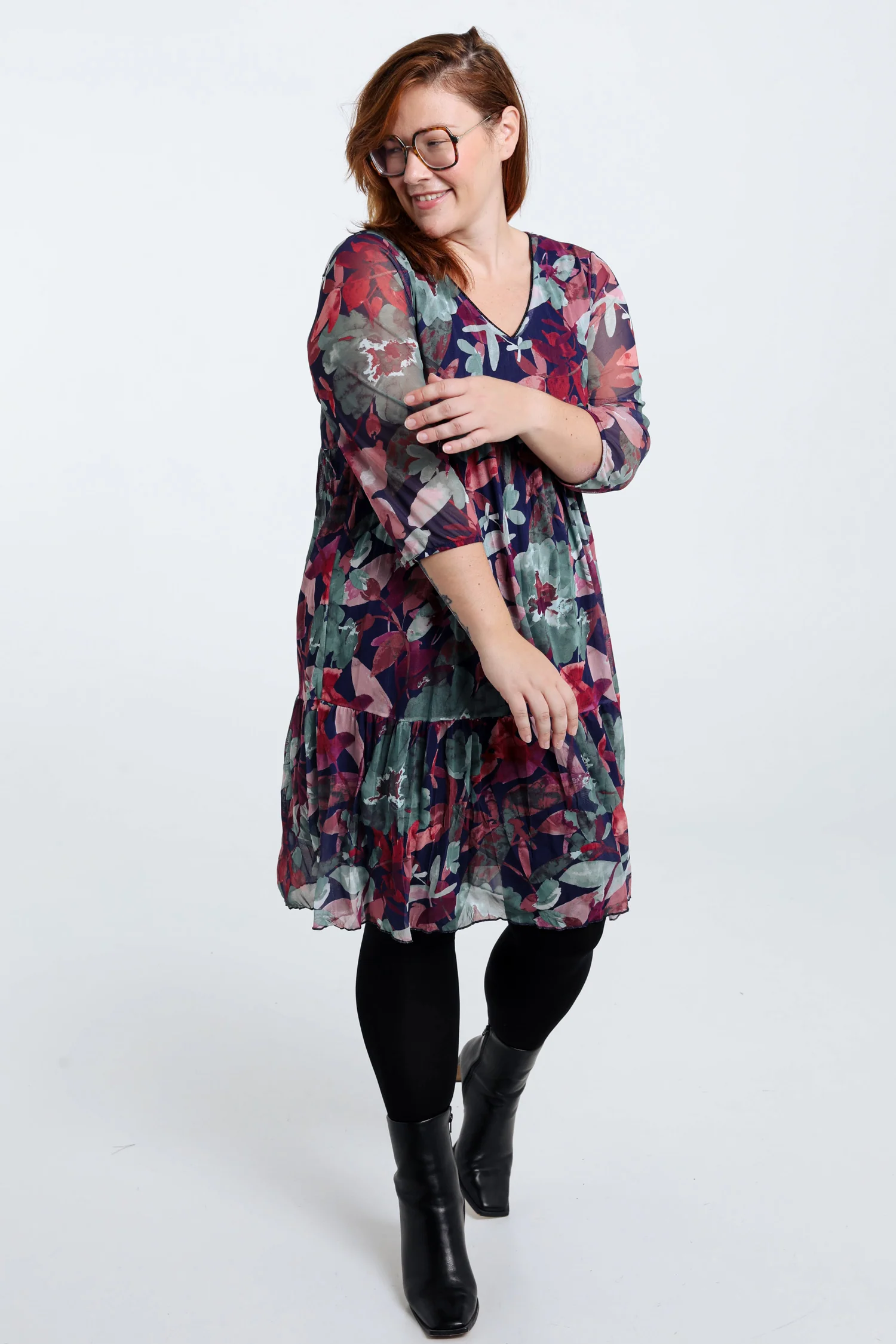 Robe tunique en résille froissée - Image 6