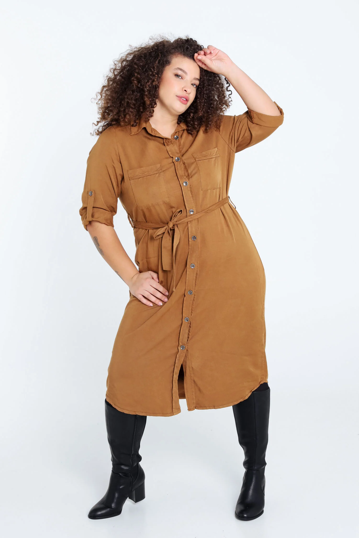 Robe tunique en tencel et lin - Image 7