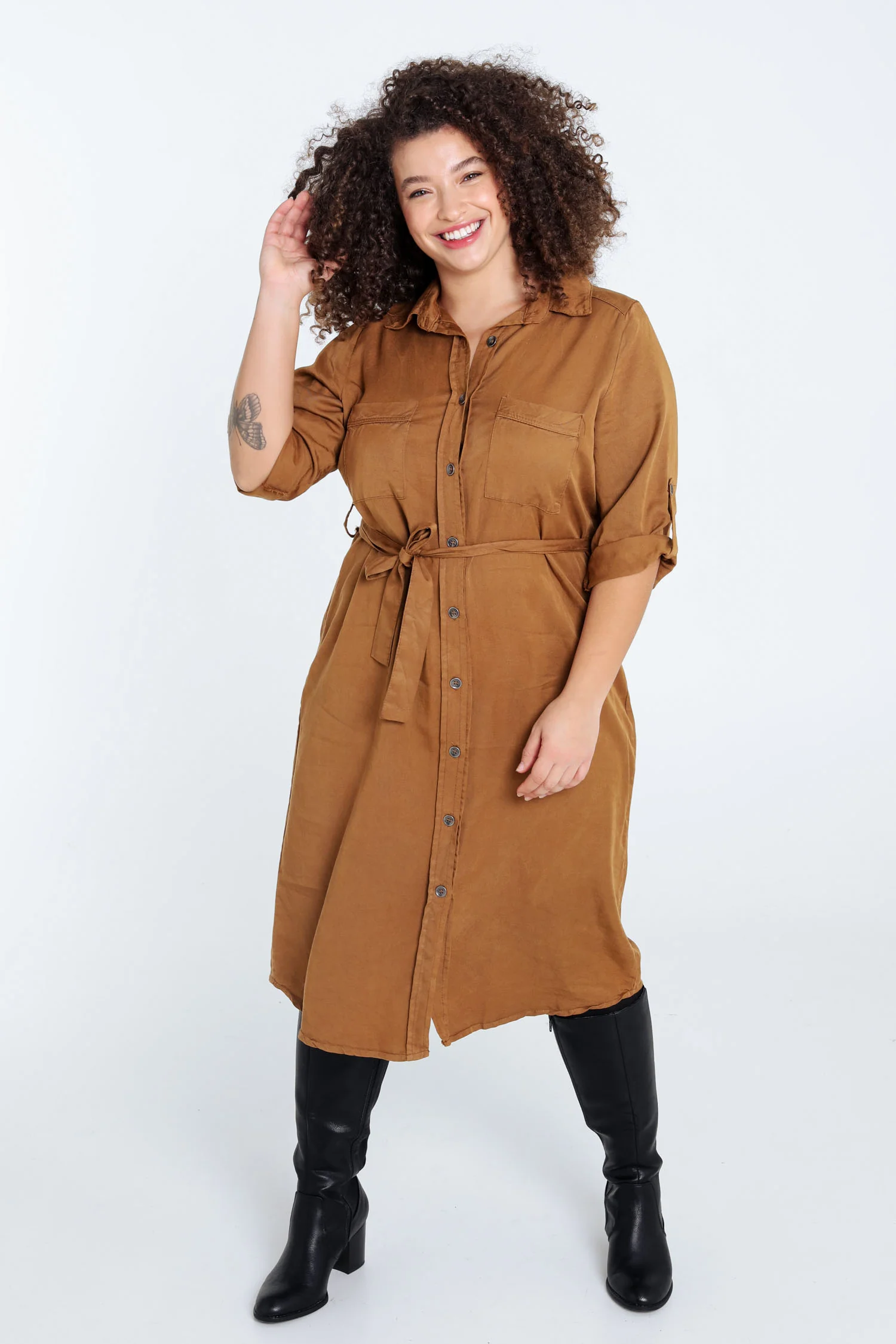 Robe tunique en tencel et lin - Image 8