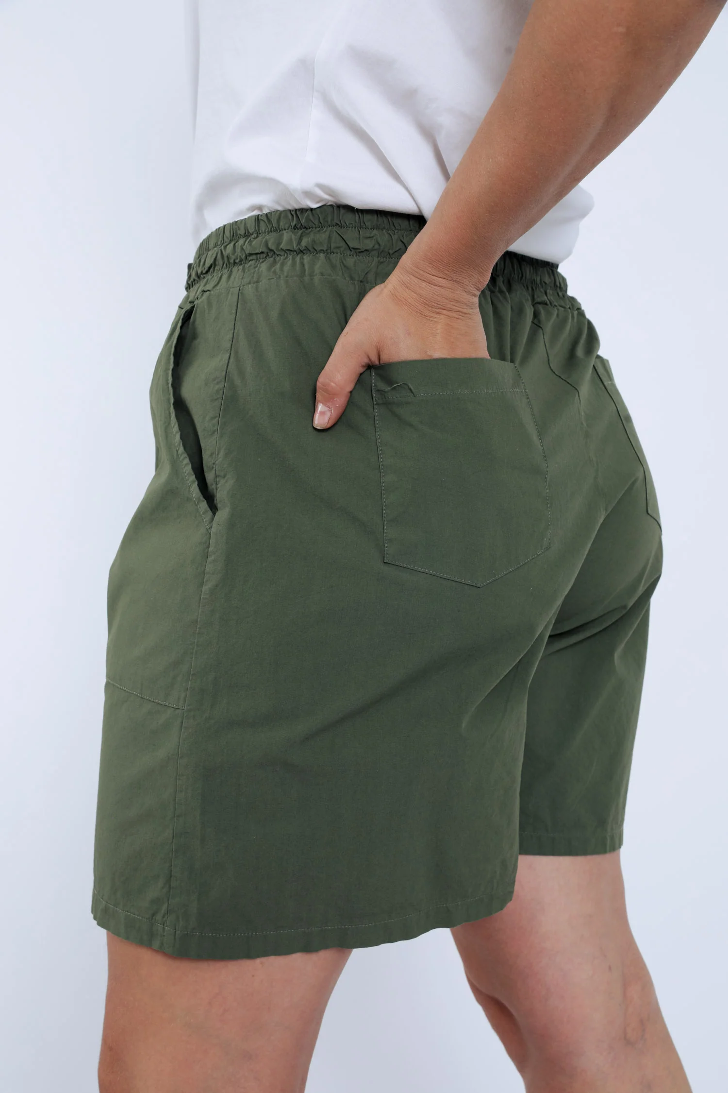 Short en coton uni - Image 4