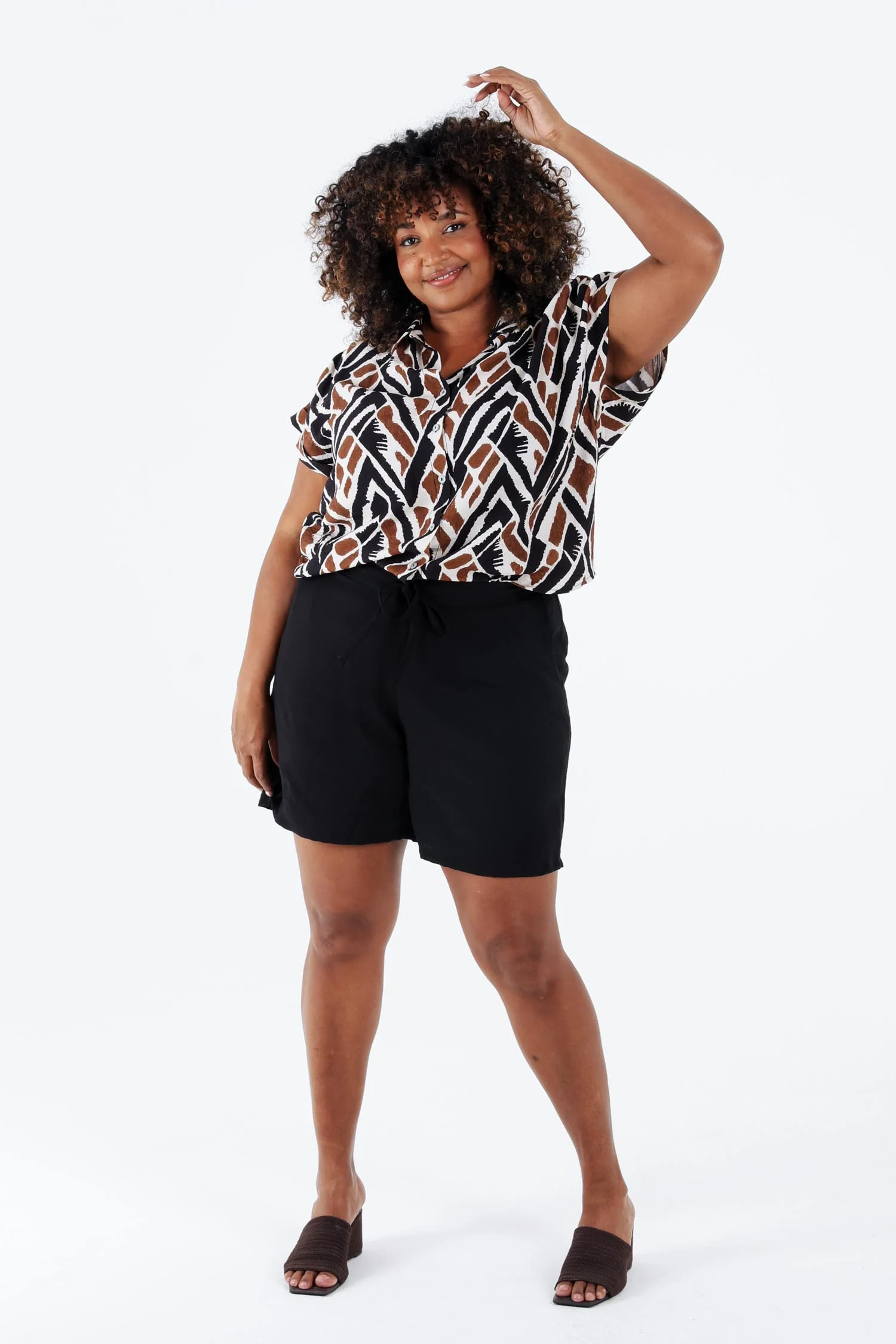 Short en viscose uni - Image 7