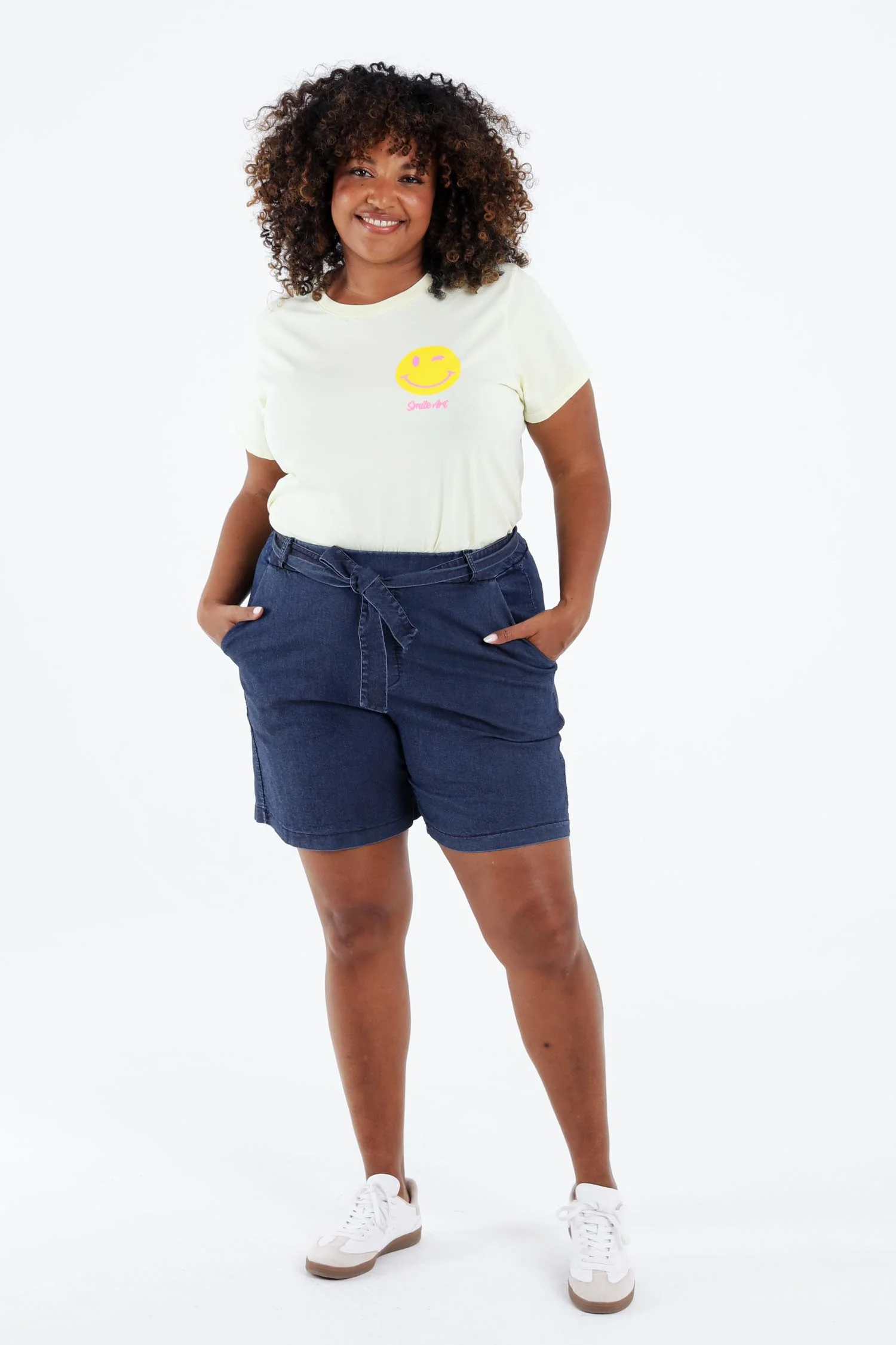 Short large en jeans uni - Image 9