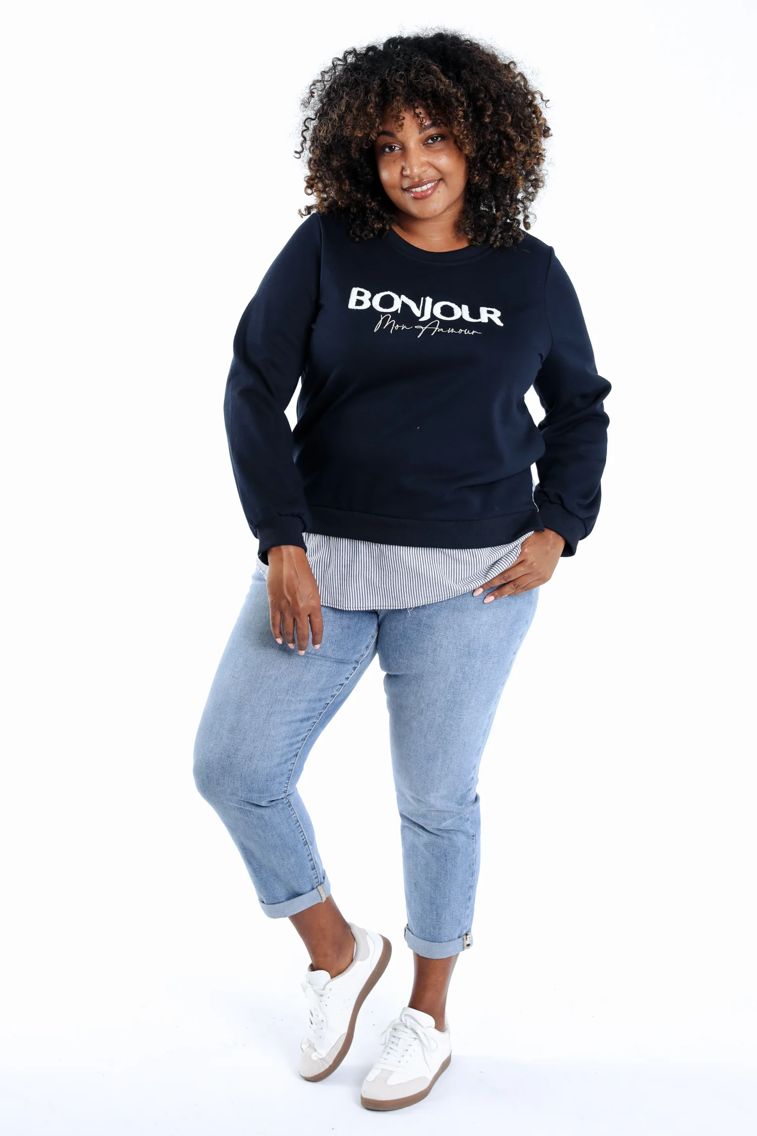 Sweat Bonjour avec fausse chemise - Image 8