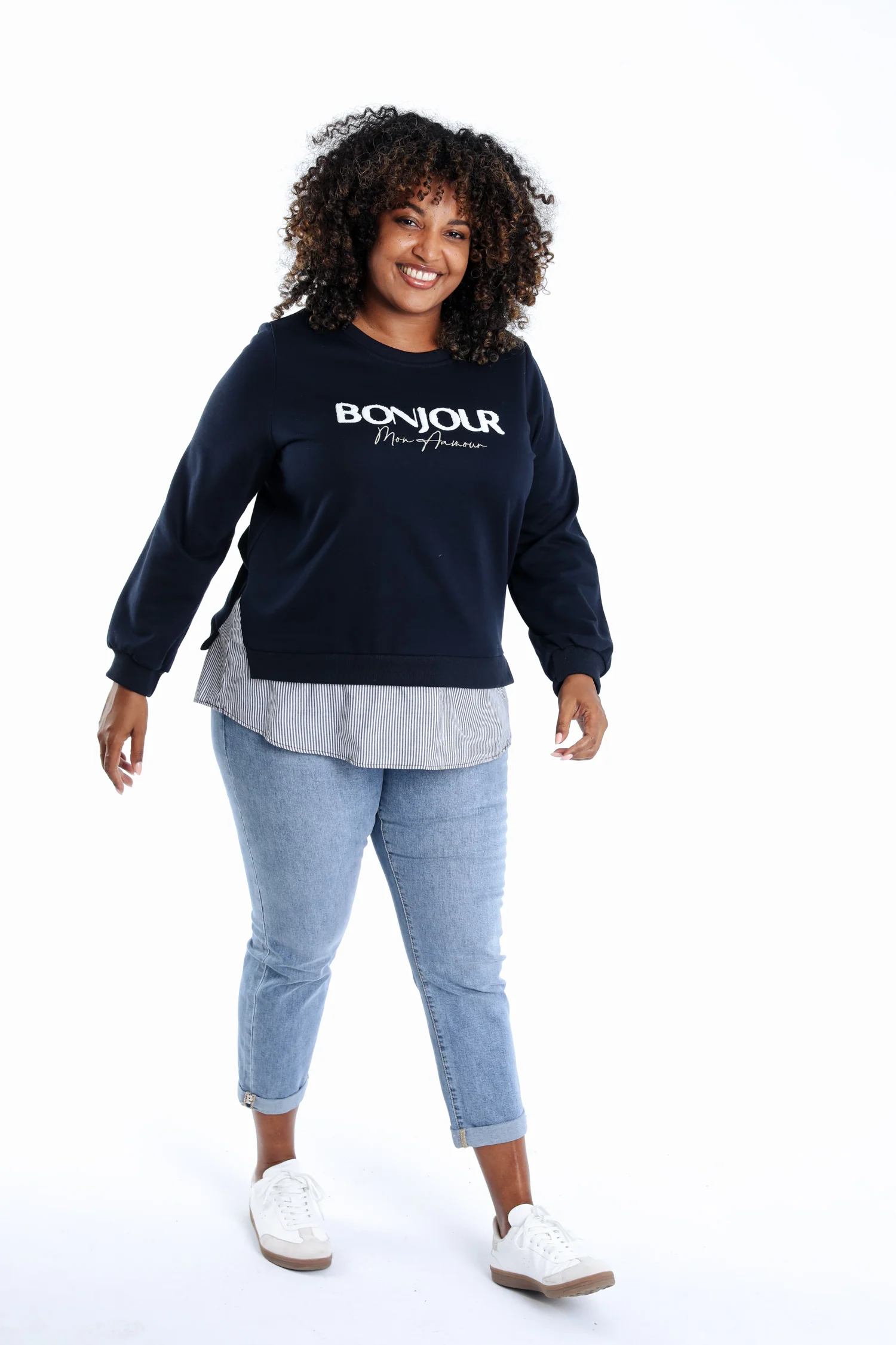 Sweat Bonjour avec fausse chemise - Image 9