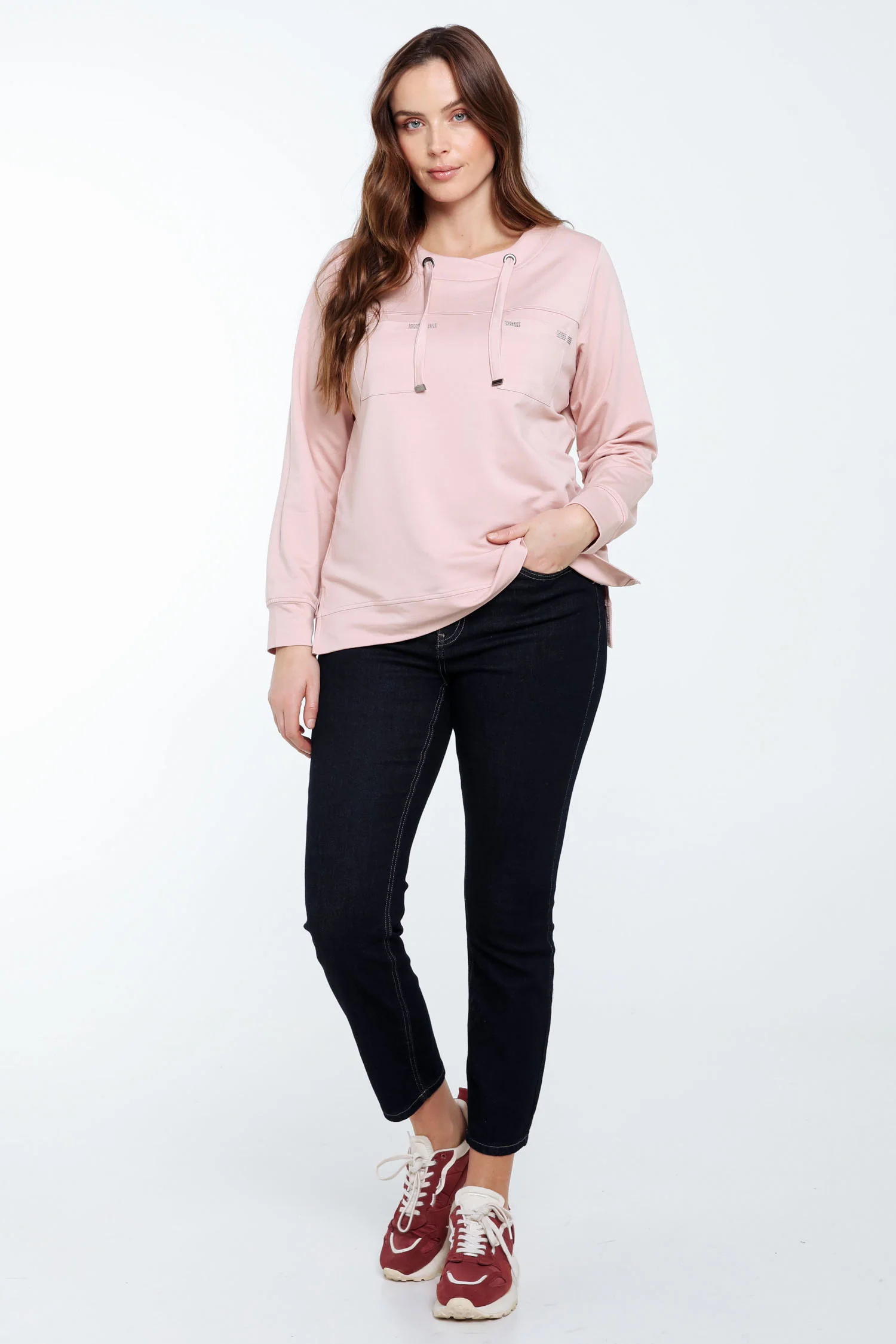 Sweat en molleton uni avec strass - Image 9