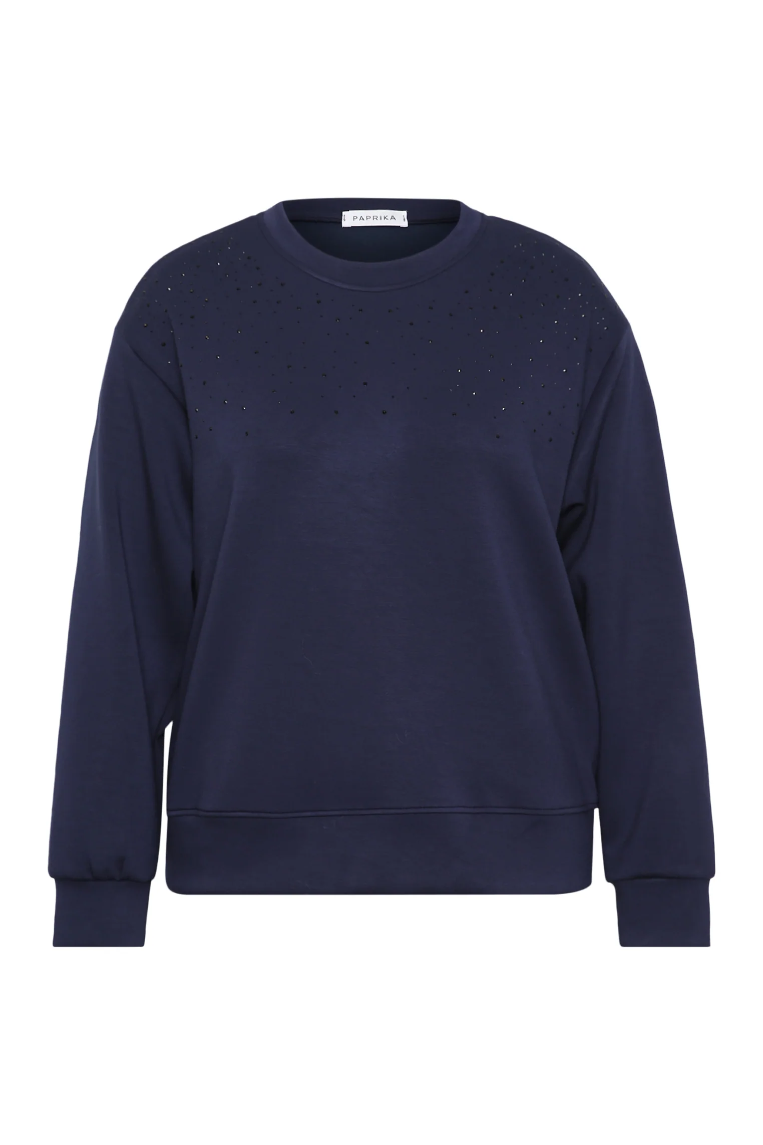 Sweat en viscose uni avec strass - Image 9