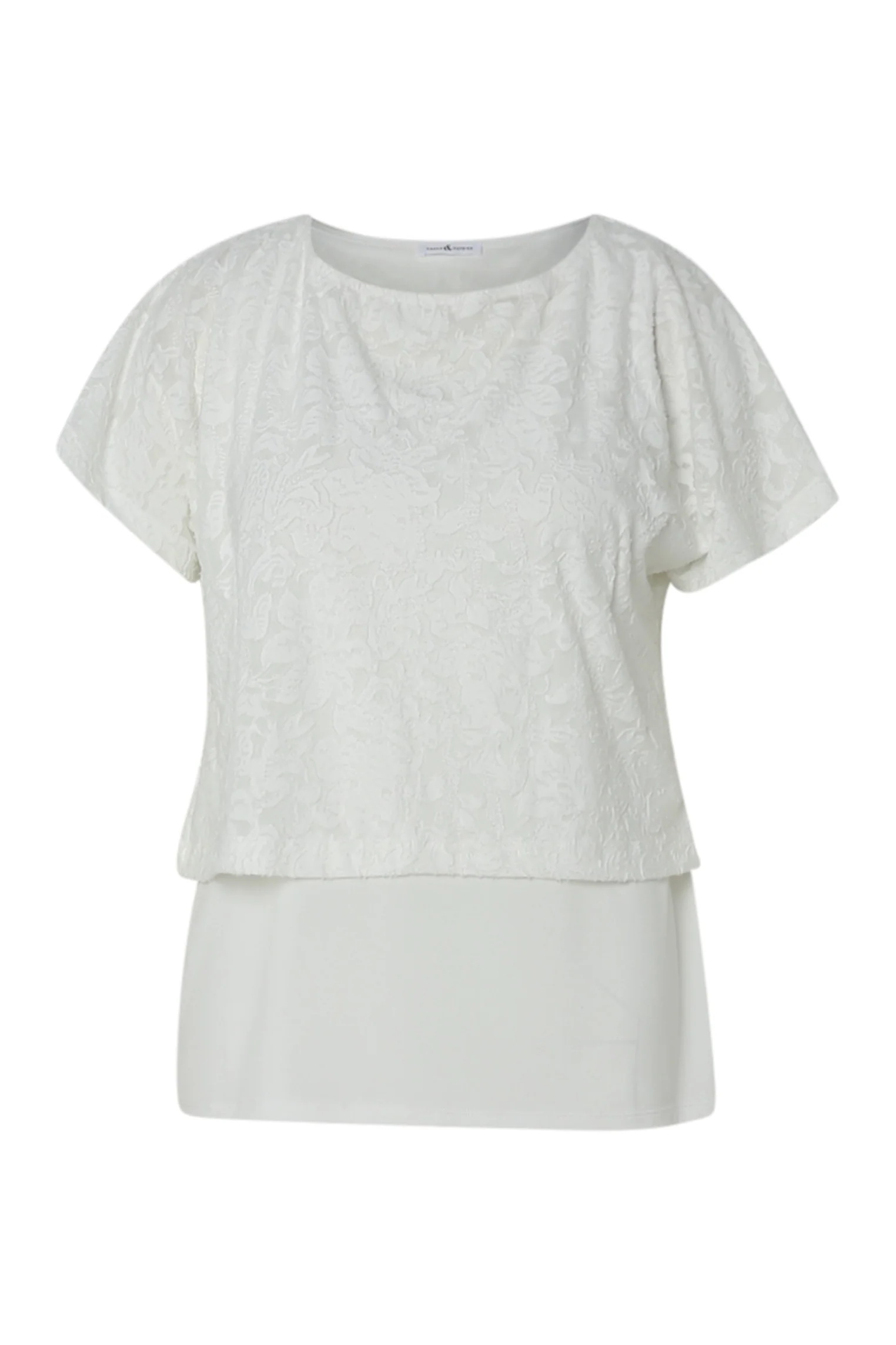 T-shirt 2 en 1 uni en maille ajourée - Image 10