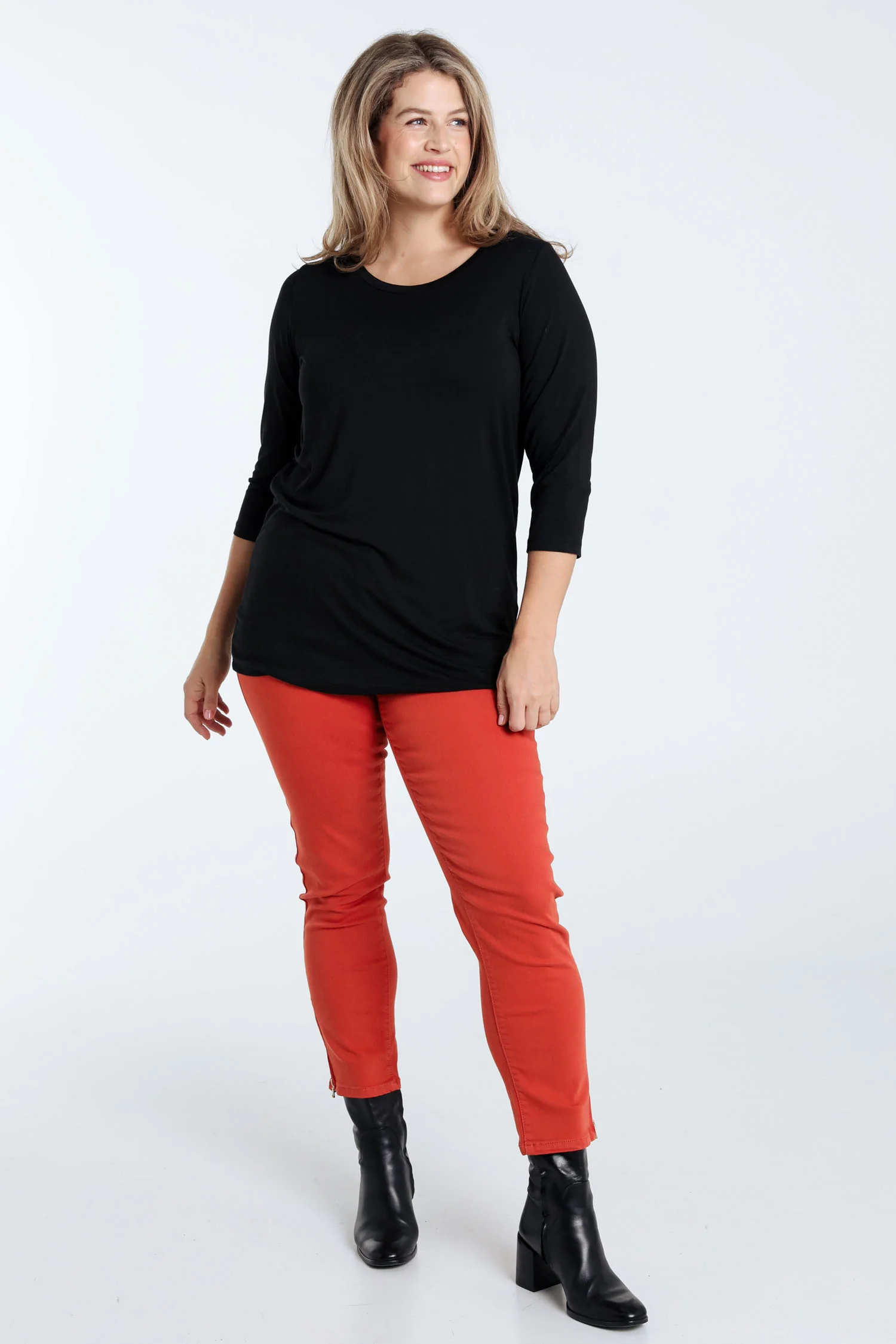 T-shirt basic uni en viscose - Image 19