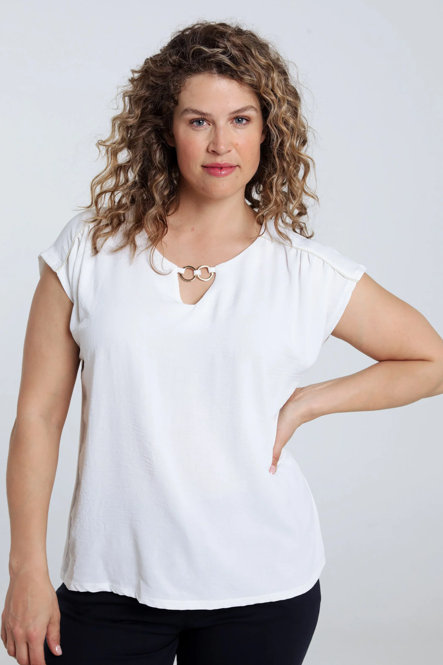 T-shirt bi-matière uni
