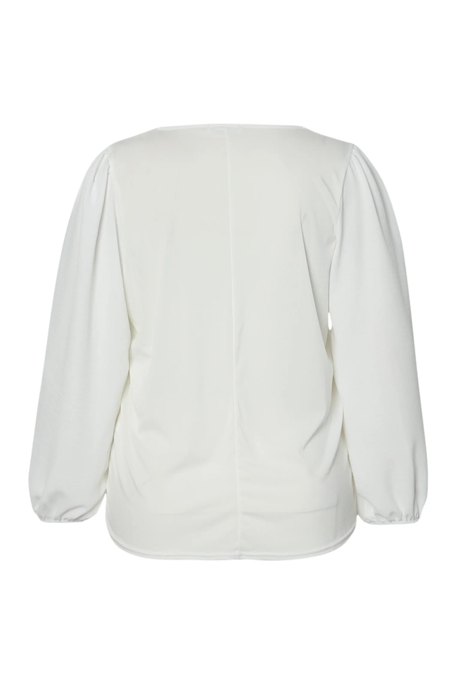 T-shirt bi-matière uni avec collier - Image 8