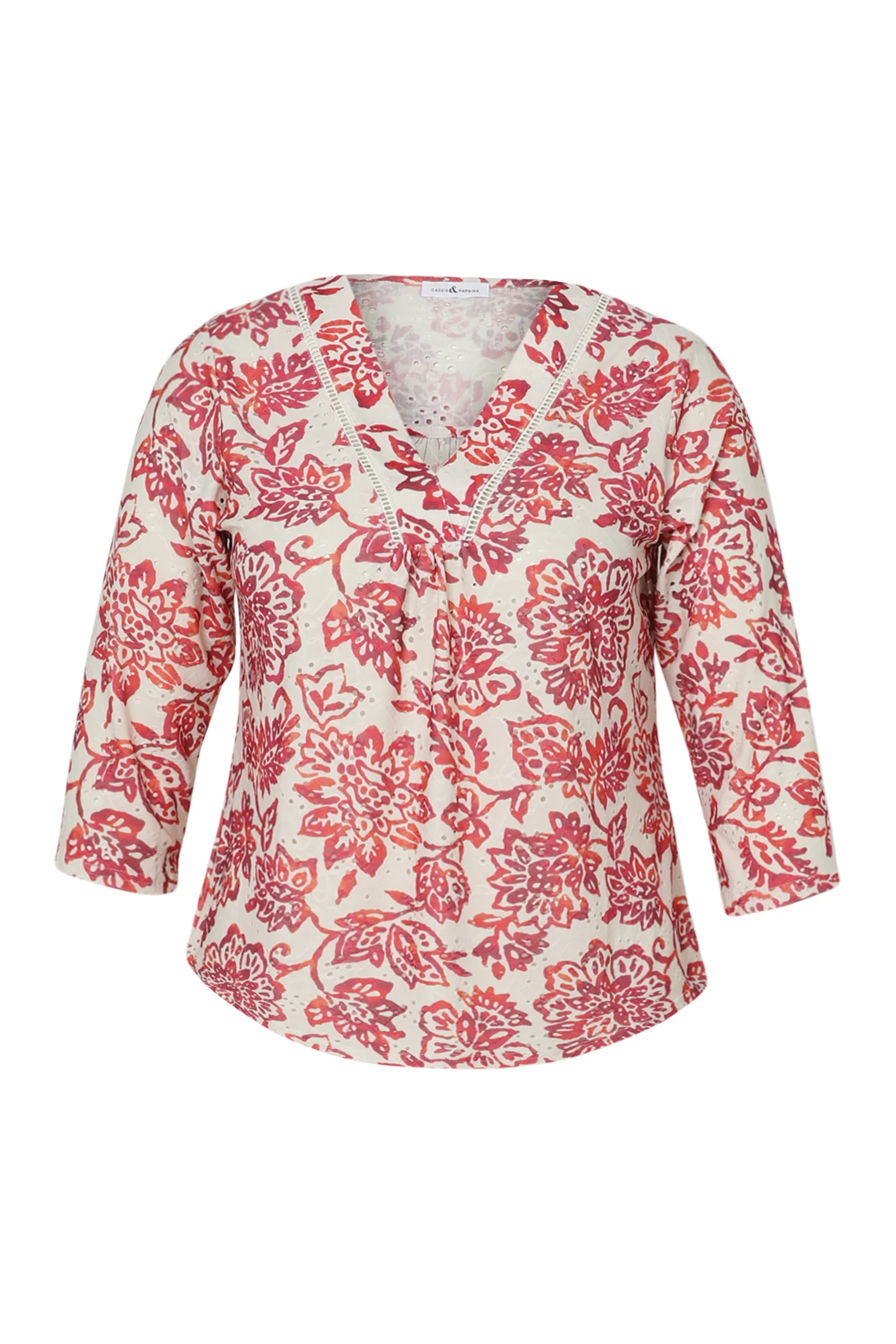 T-shirt brodé imprimé fleurs - Image 10