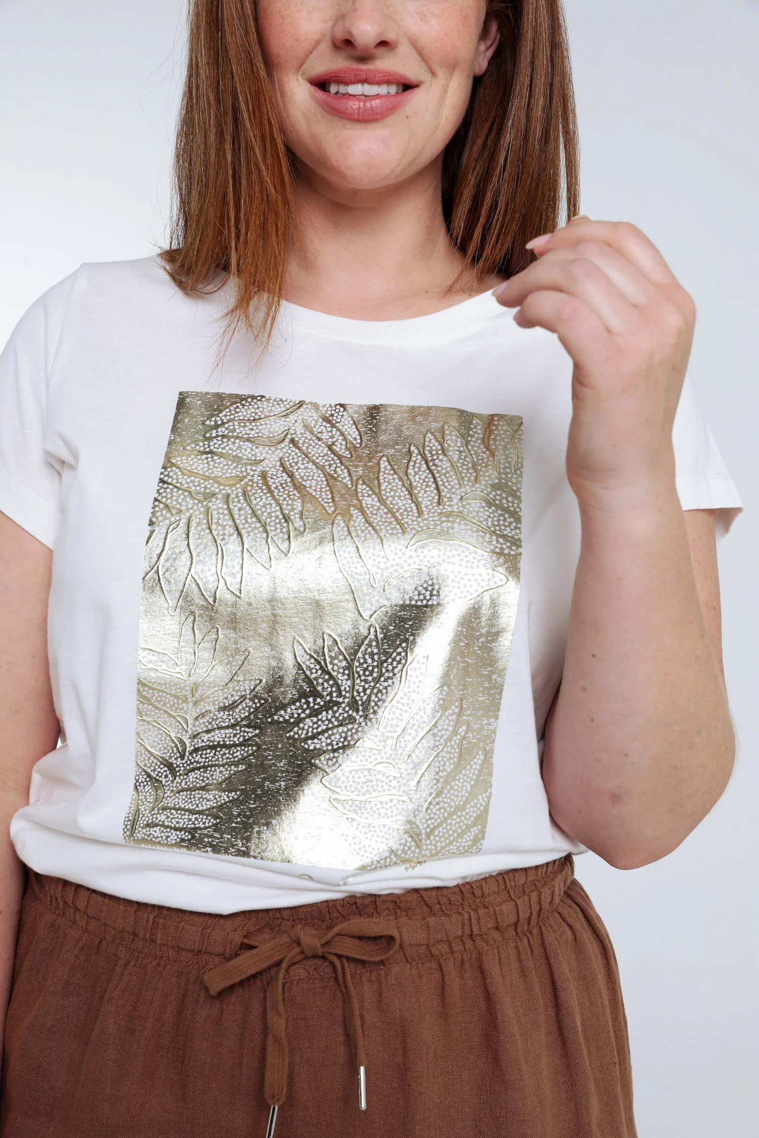 T-shirt en coton avec imprimé foil - Image 4