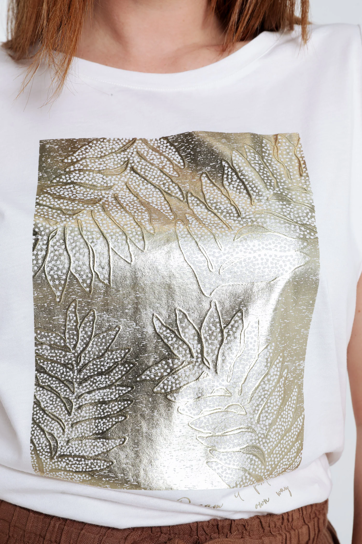 T-shirt en coton avec imprimé foil - Image 5