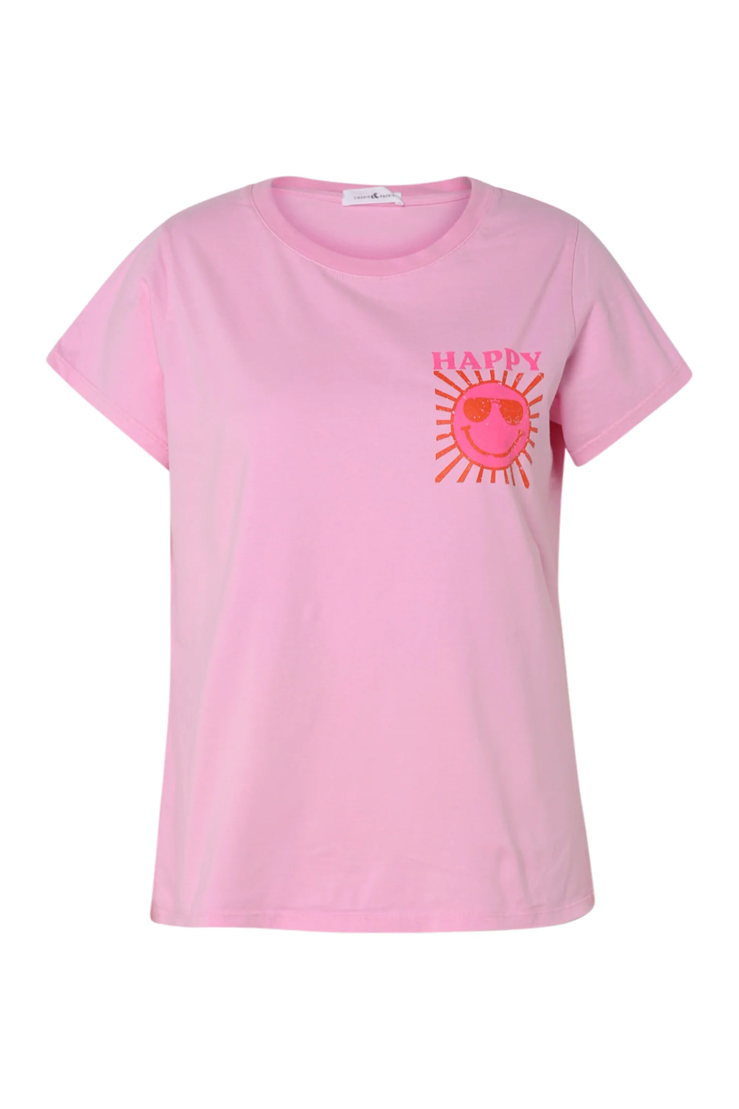 T-shirt en coton uni avec imprimé soleil - Image 10